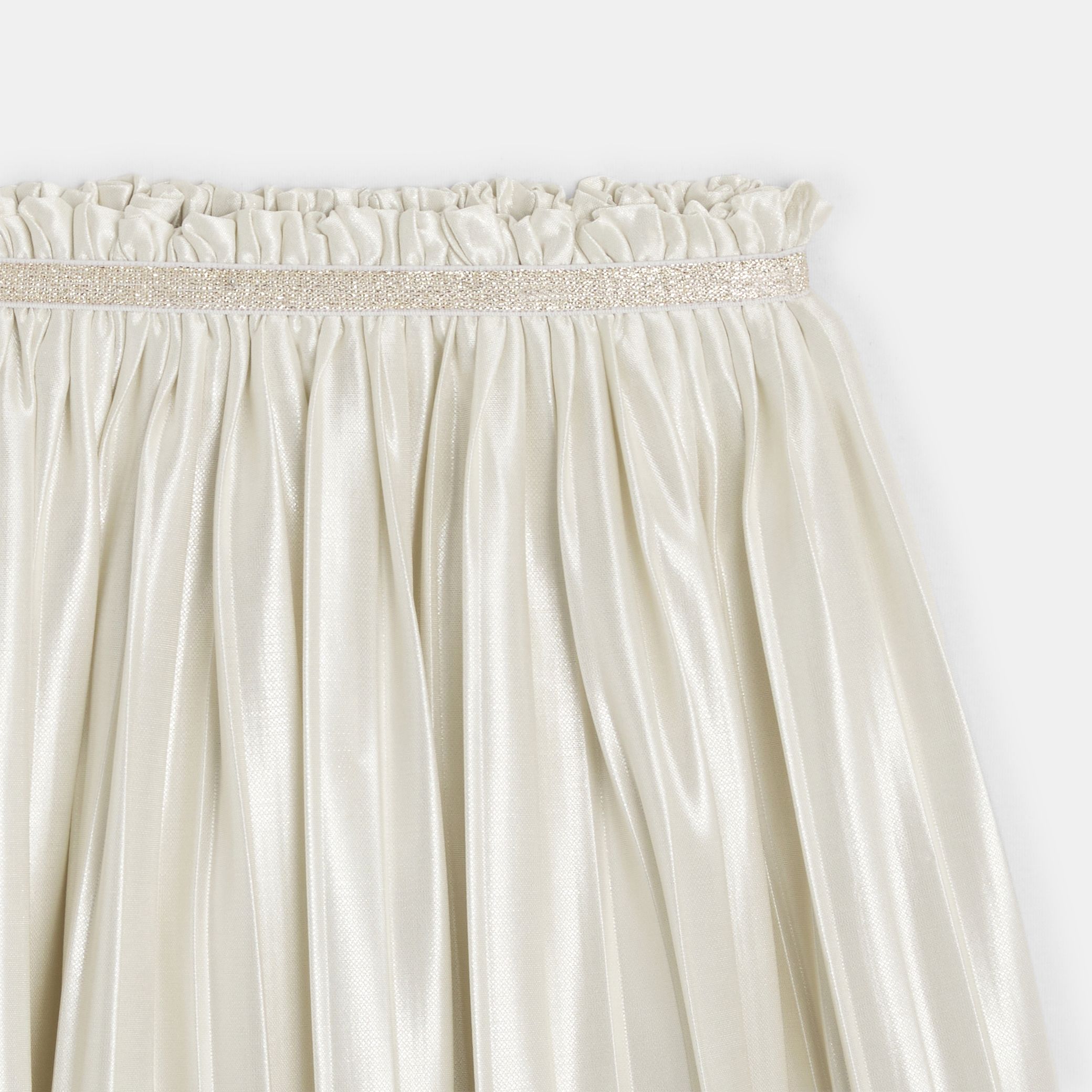Chân váy satin xếp ly