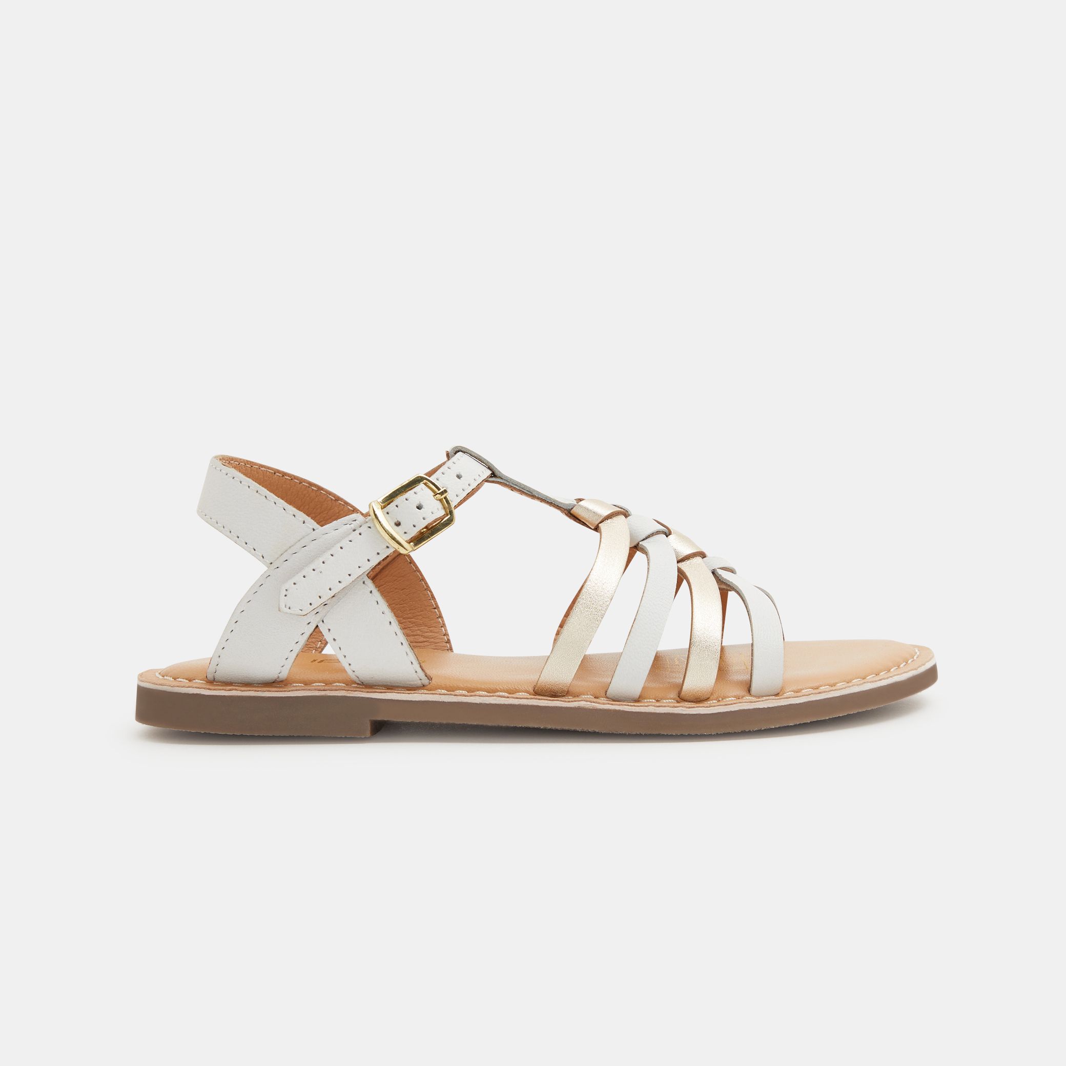 Sandal da có khóa