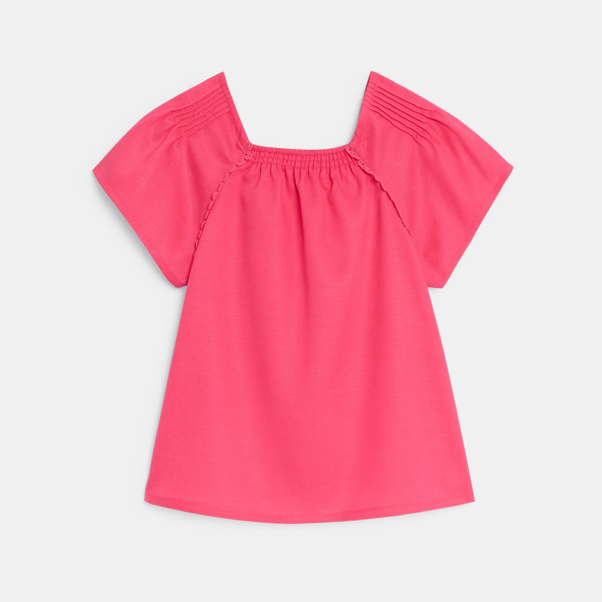 Áo blouse ngắn tay cho bé gái