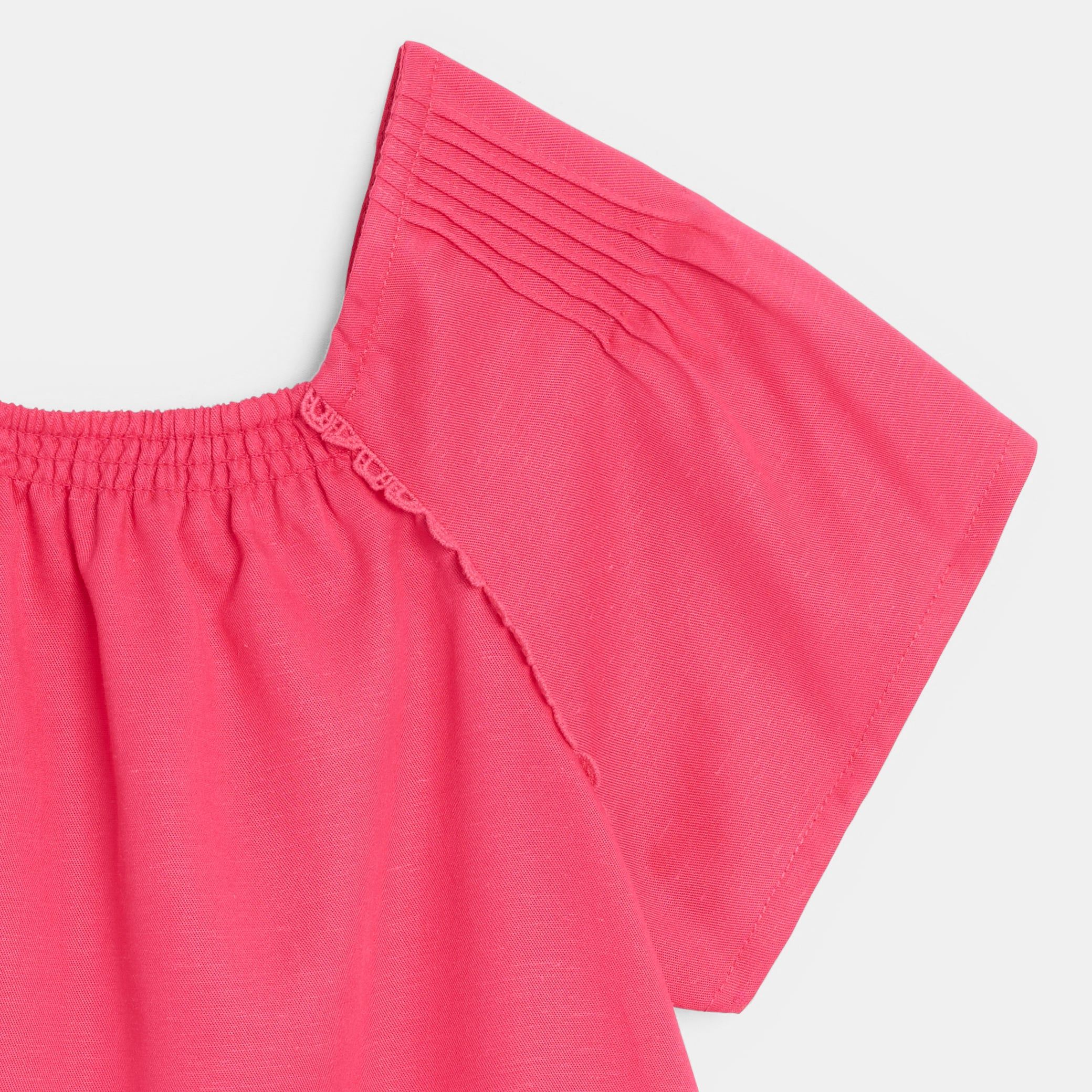 Áo blouse ngắn tay cho bé gái