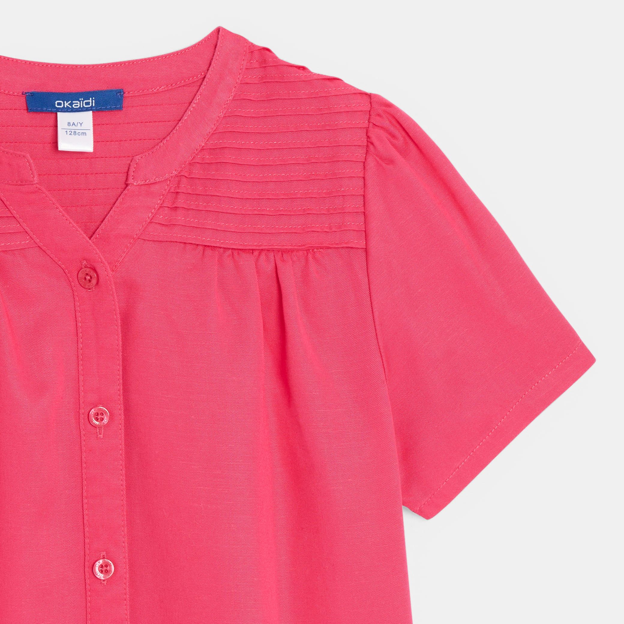 Áo blouse ngắn tay cho bé gái