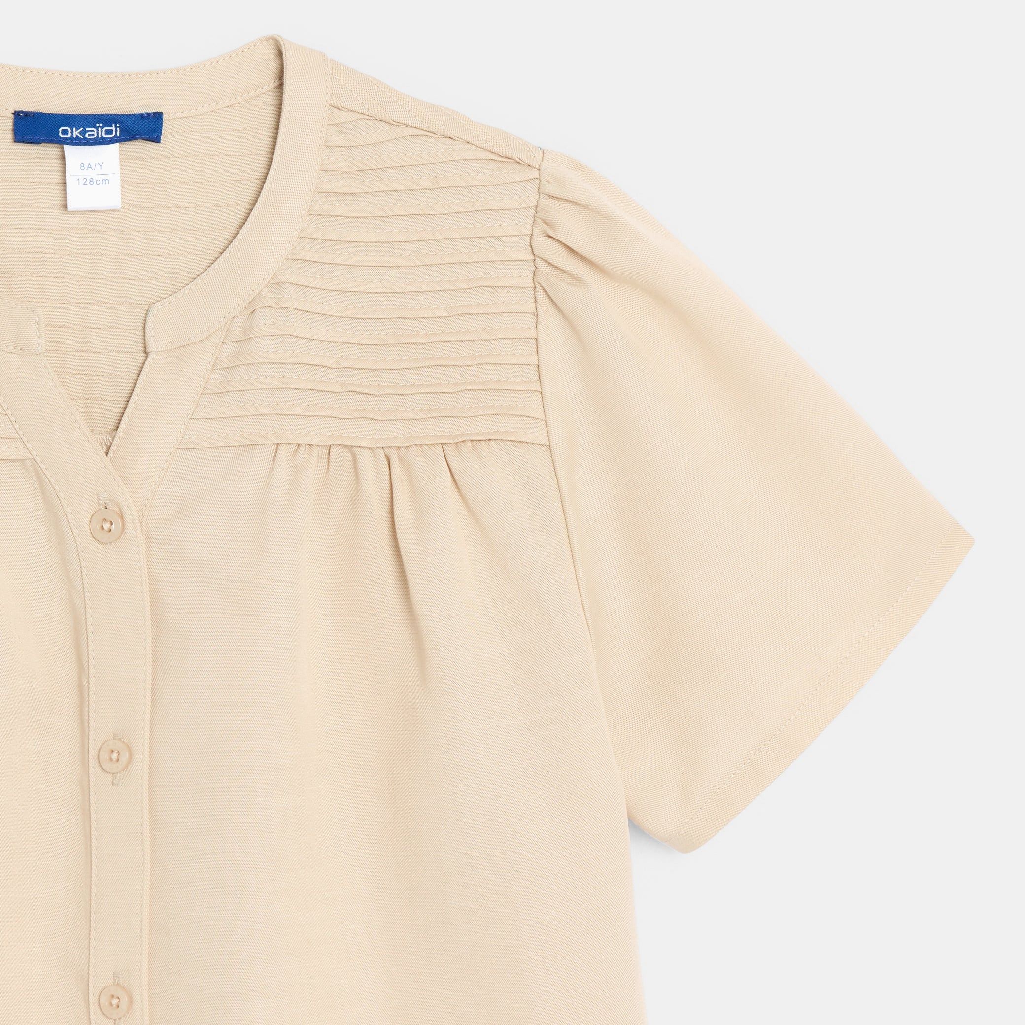 Áo blouse ngắn tay cho bé gái