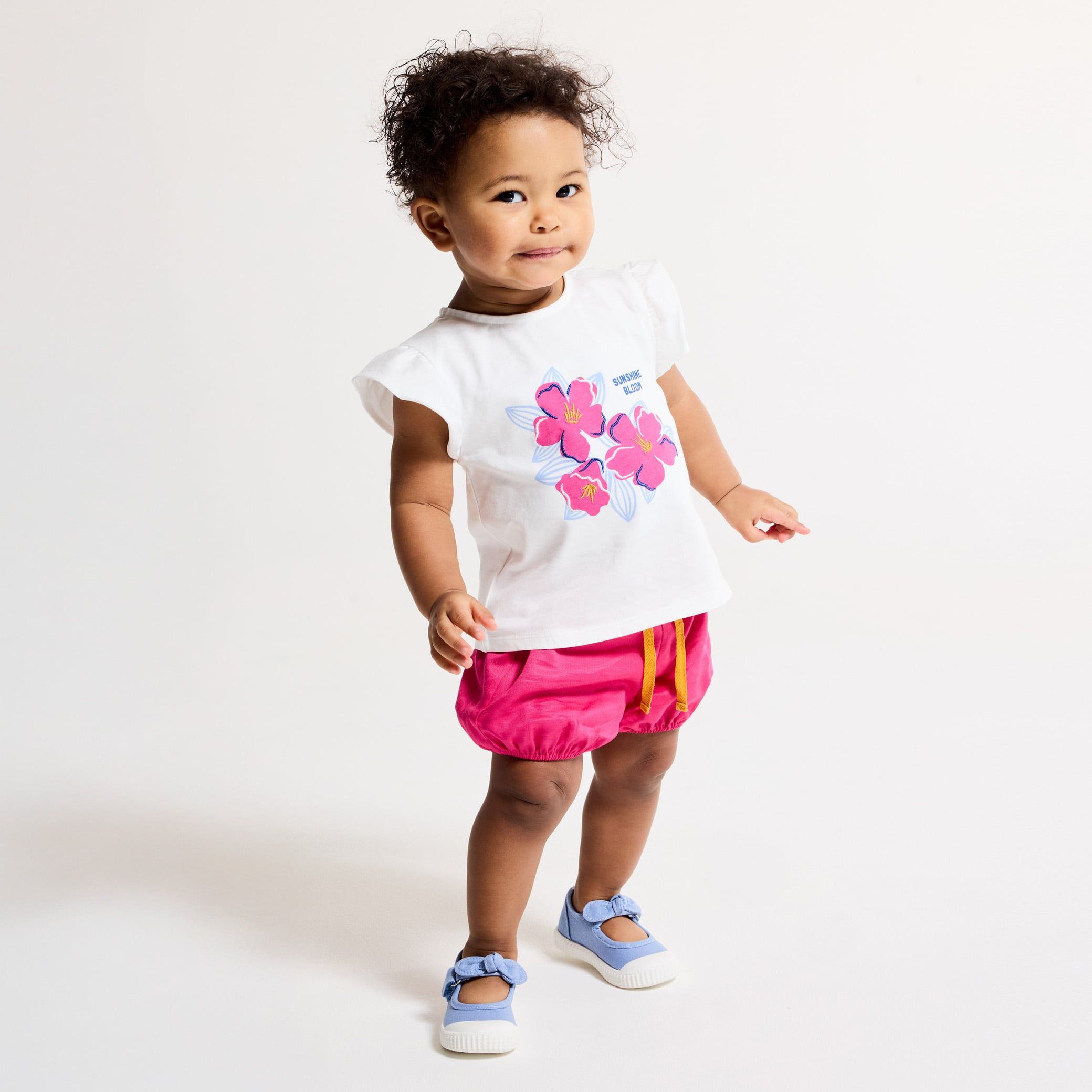 Set áo thun & quần short cho bé gái