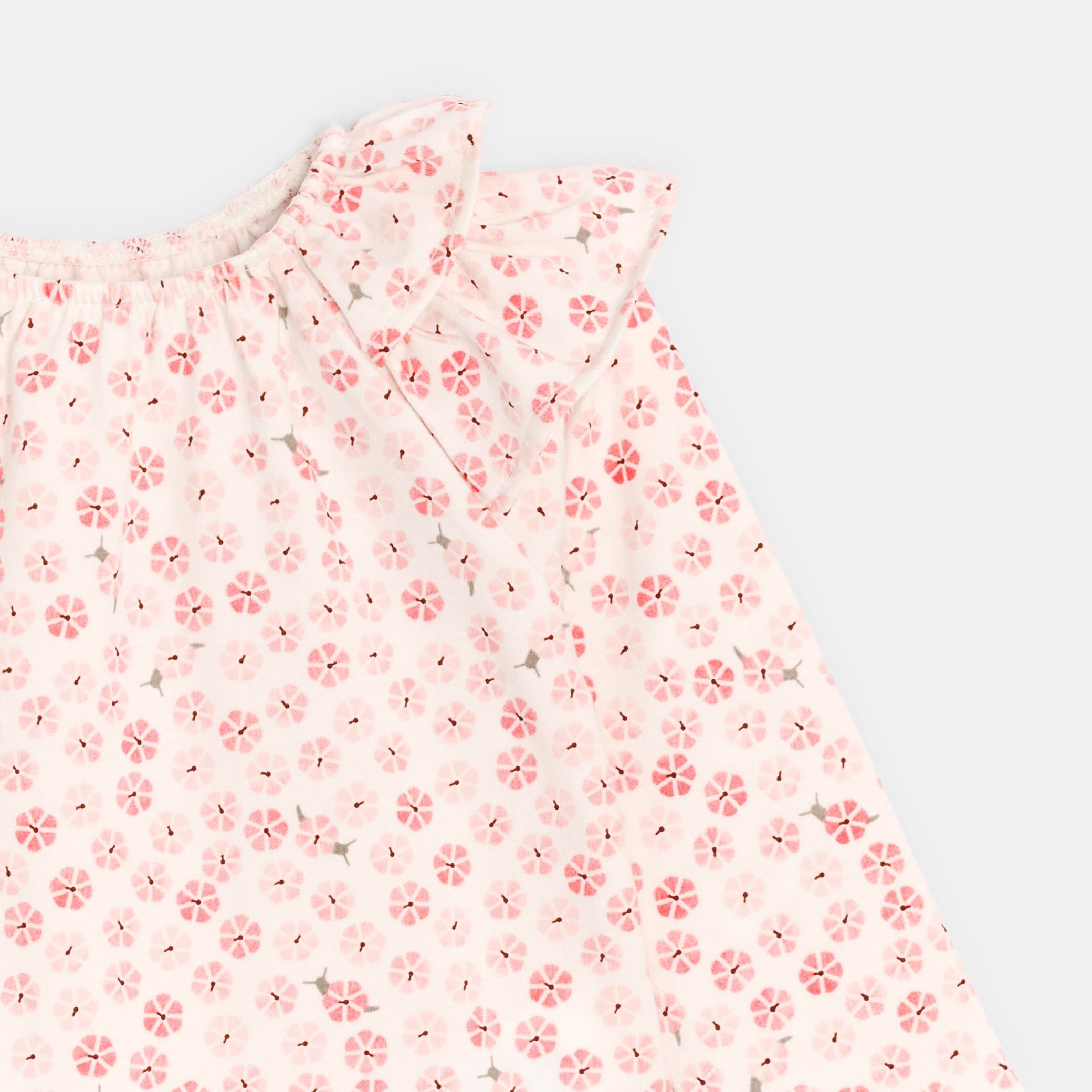 Áo blouse họa tiết hoa cho bé gái