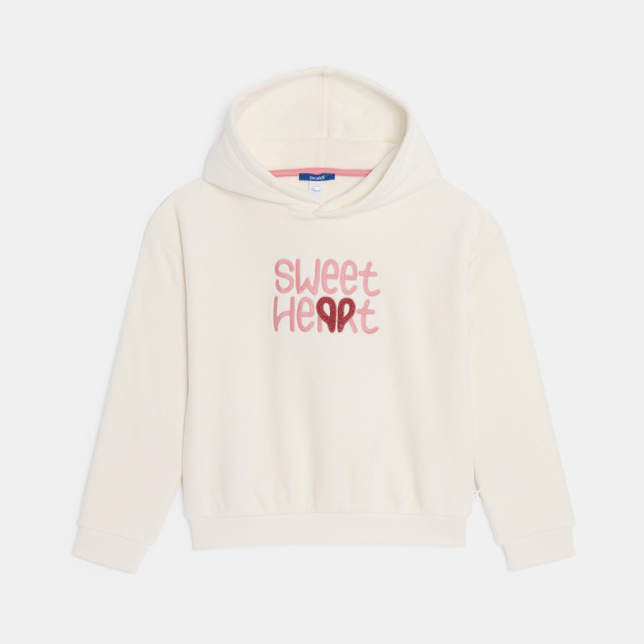 Áo sweatshirt thêu slogan