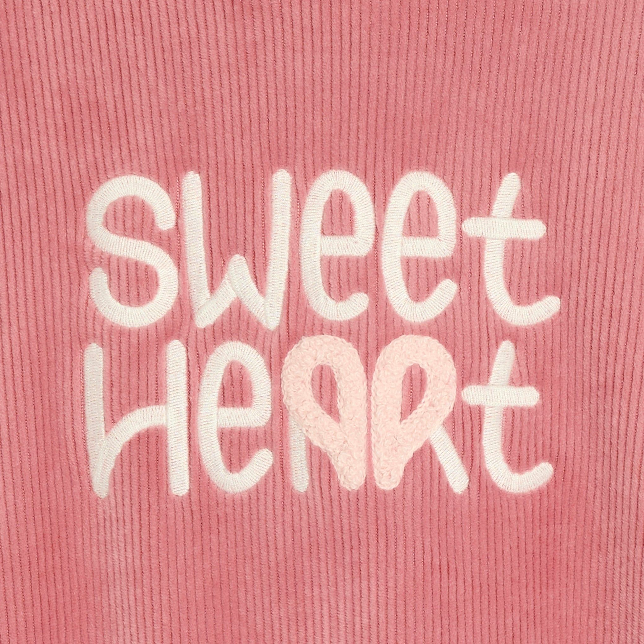 Áo sweatshirt thêu slogan