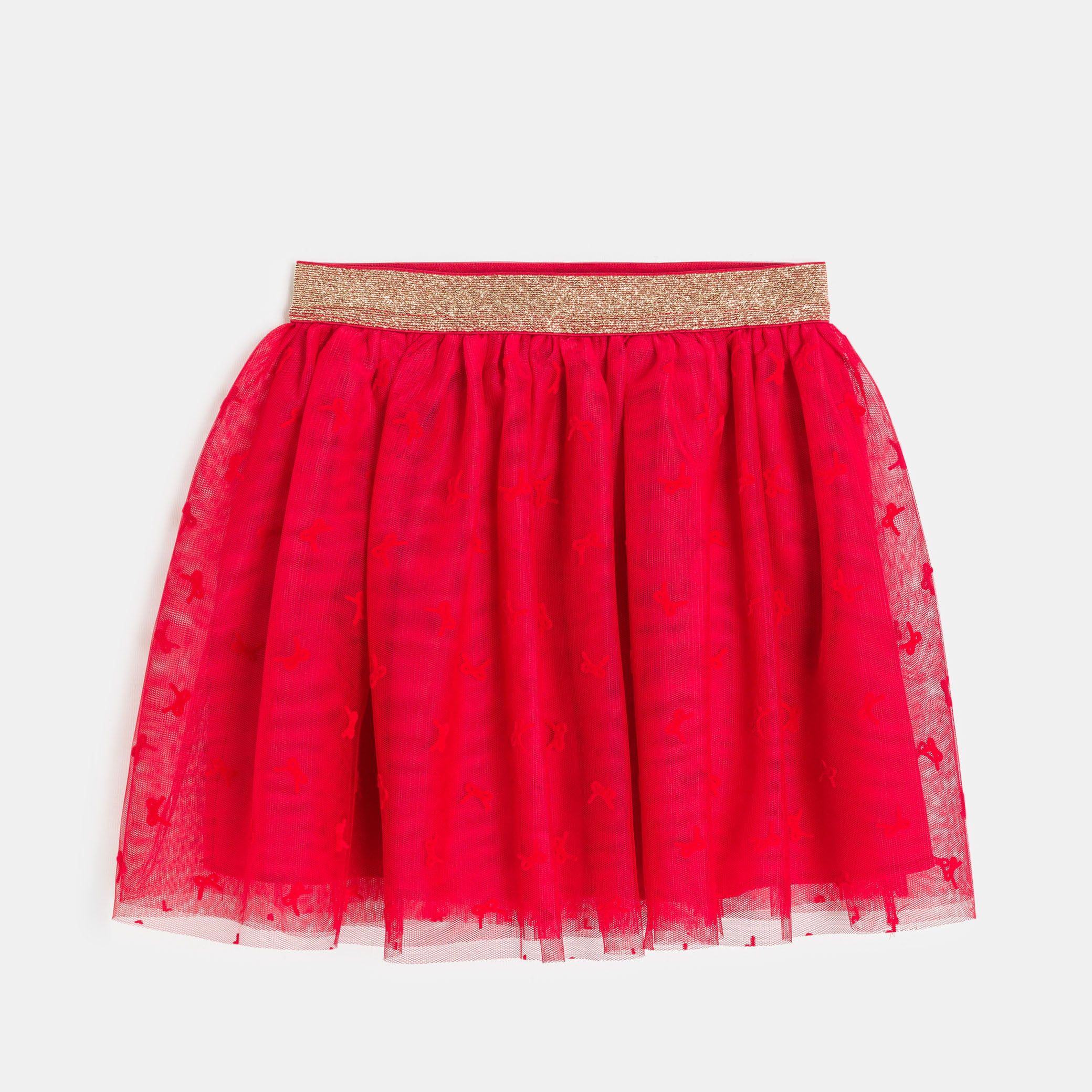 Chân váy tulle nơ