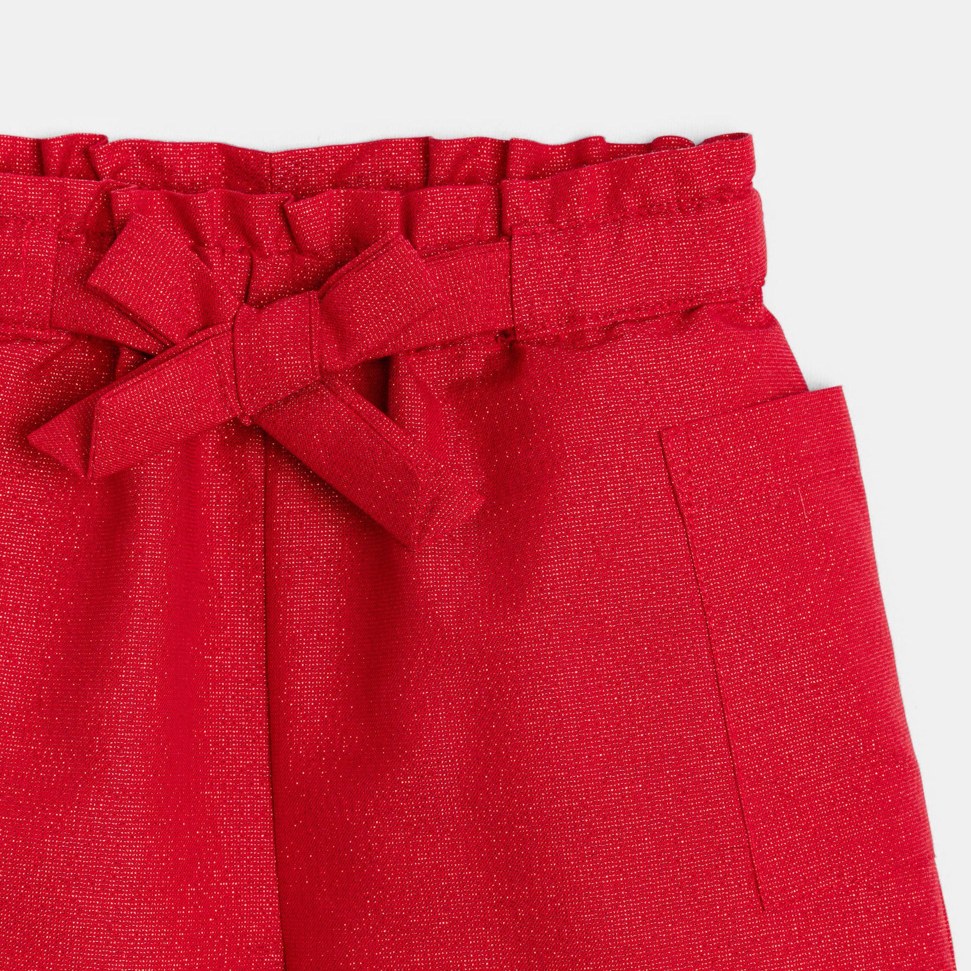 Quần short cạp cao cho bé gái