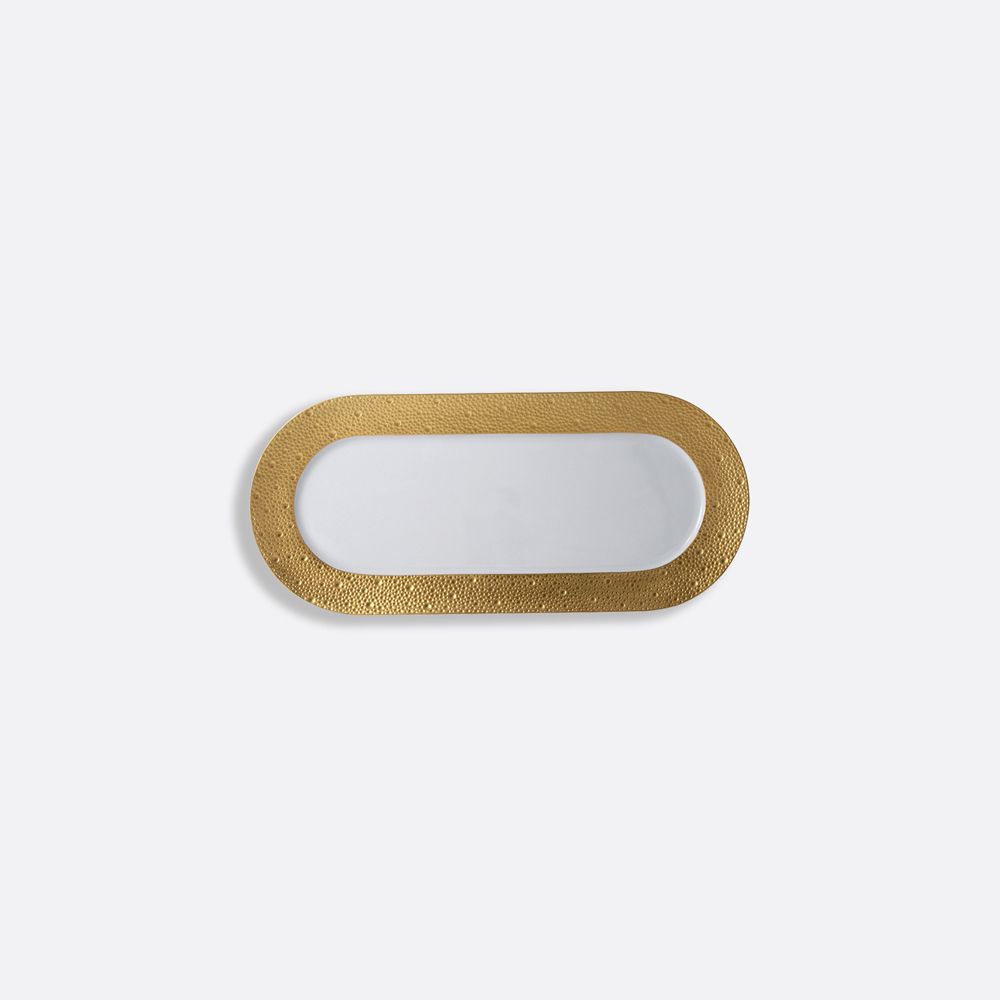 Bernardaud - Đĩa bánh chữ nhật ECUME OR 38cm
