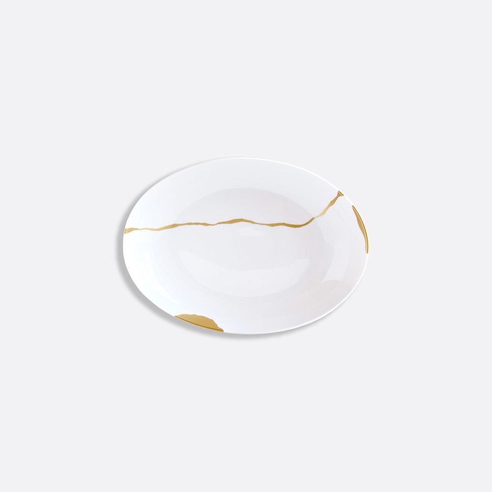 Bernardaud - Đĩa oval sâu lòng KINTSUGI SARKIS 39x28cm