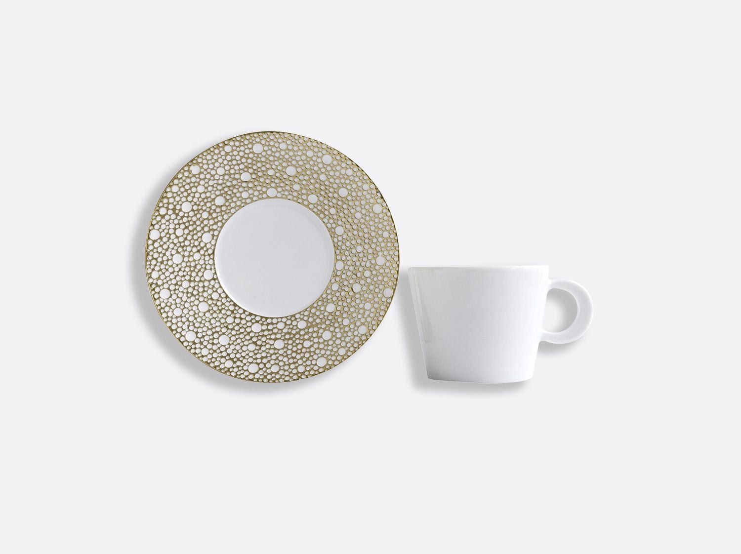 Bernardaud - Bộ cốc và đĩa CUME MORDORÉ 170ml