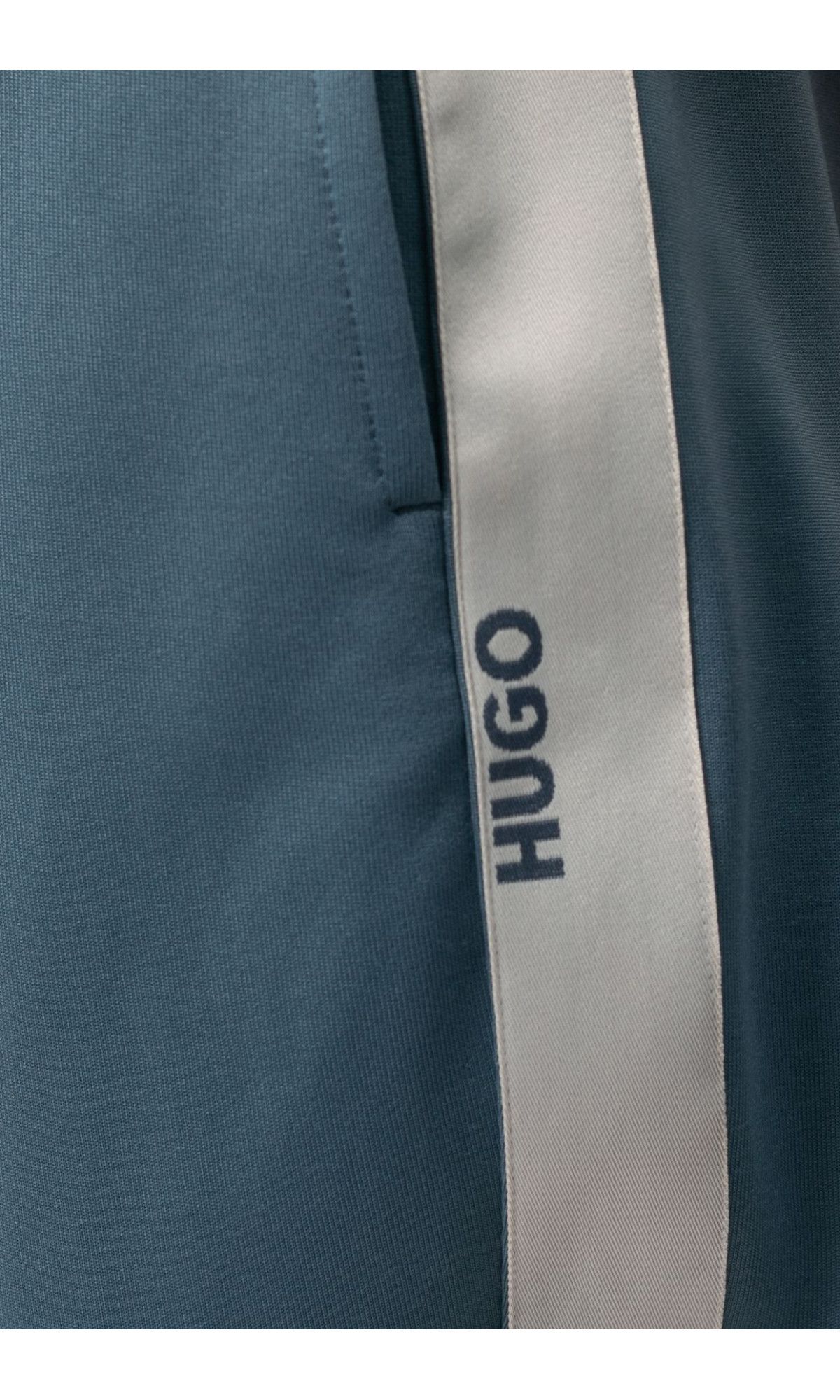 HUGO - Quần sweatpants dáng relaxed-fit phối dải băng
