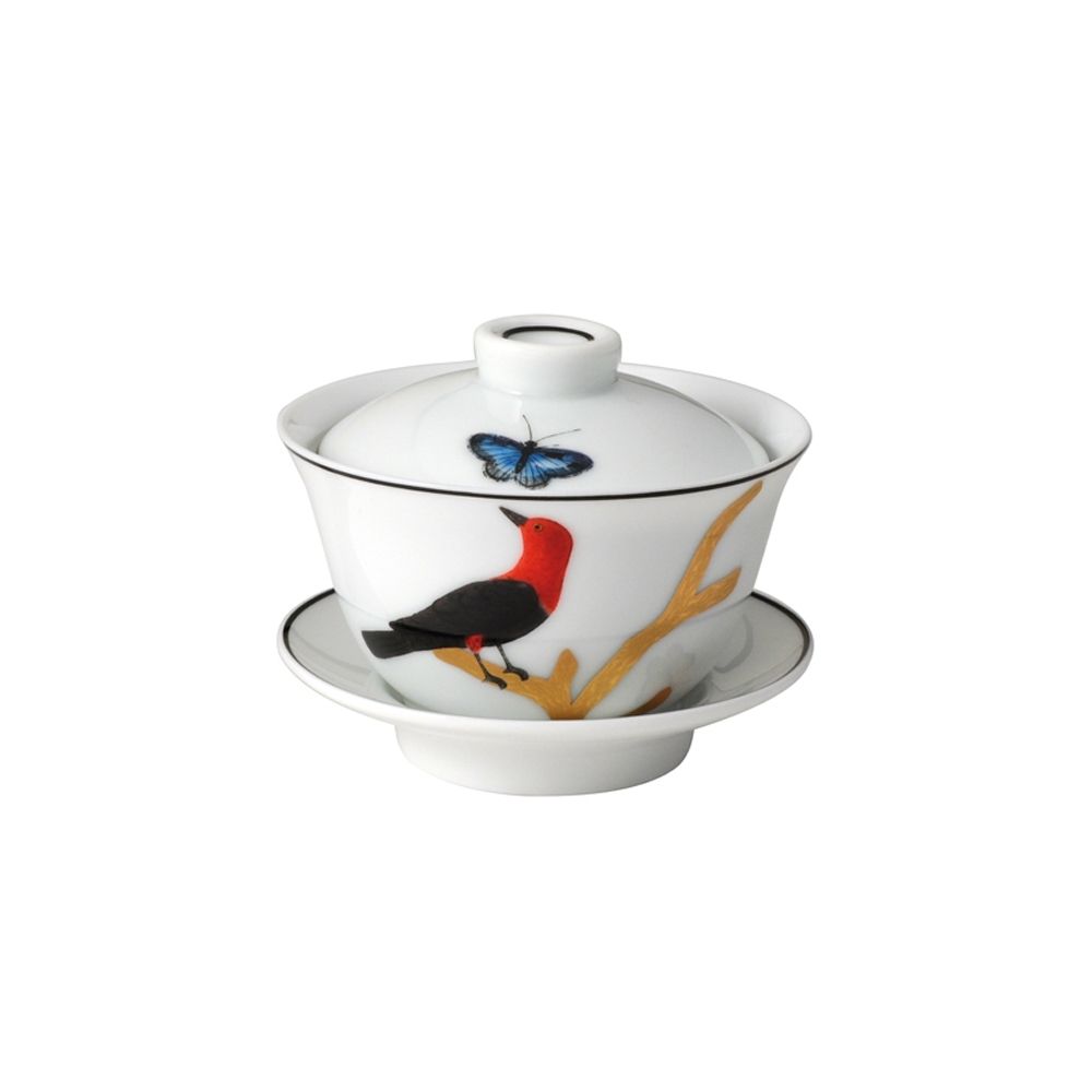 Bernardaud - Bát soup có nắp AUX OISEAUX 100ml