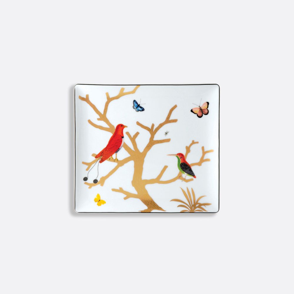 Bernardaud - Đĩa chữ nhật AUX OISEAUX