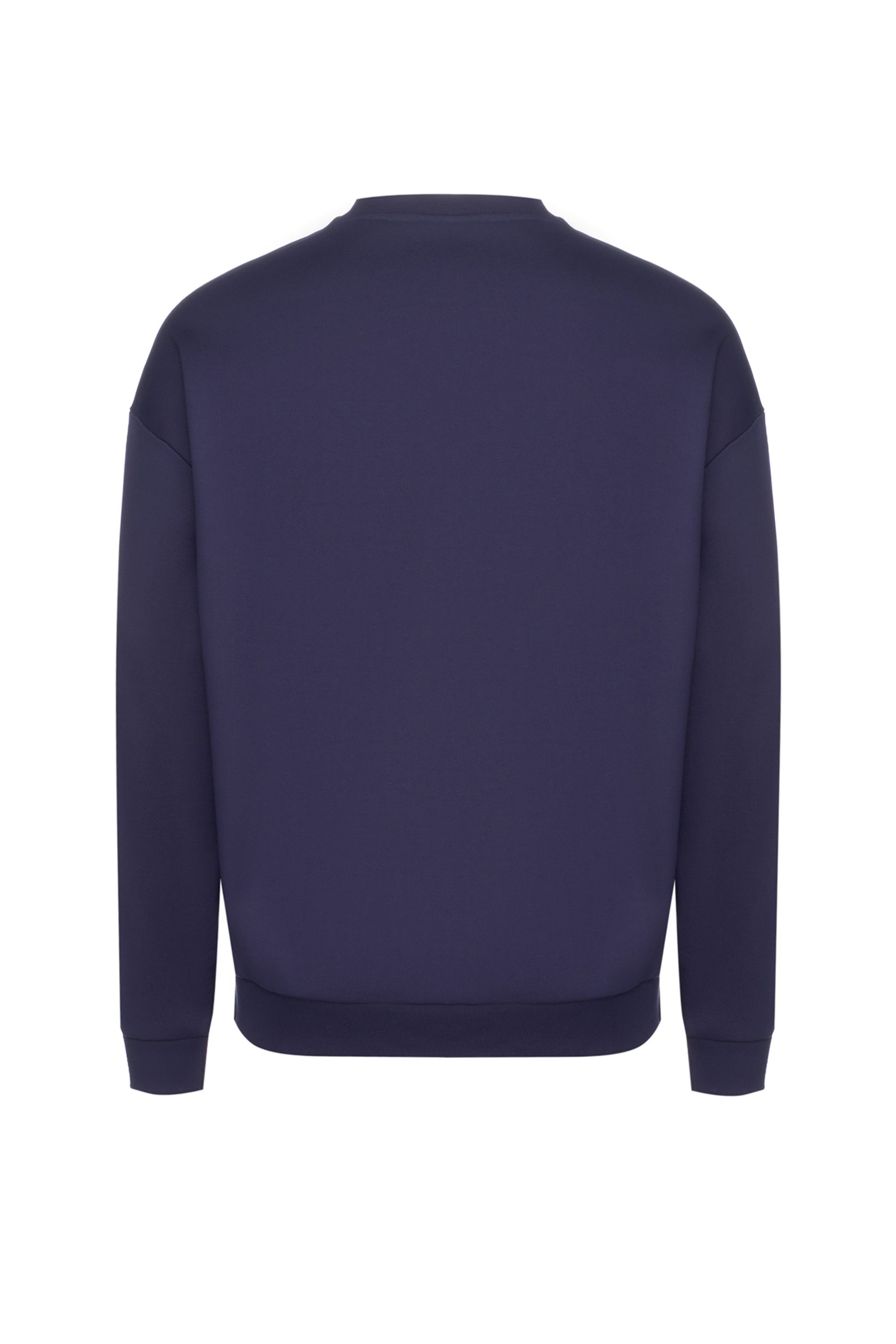 HUGO - Áo sweatshirt dáng oversized vải terry cotton in logo