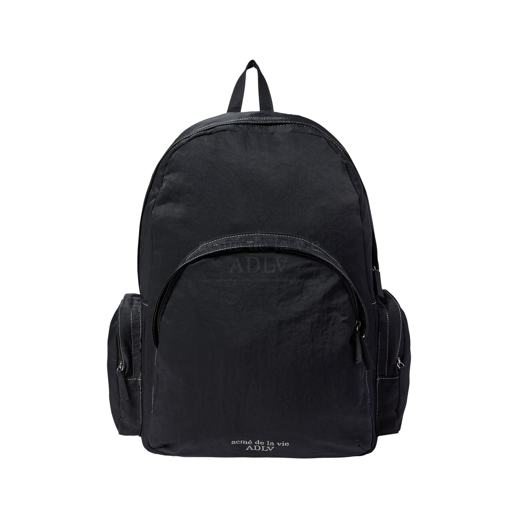 ADLV - Balo Basic Logo Stitck Nylon Đen