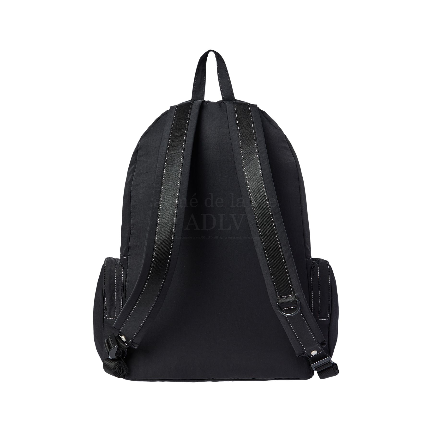 ADLV - Balo Basic Logo Stitck Nylon Đen