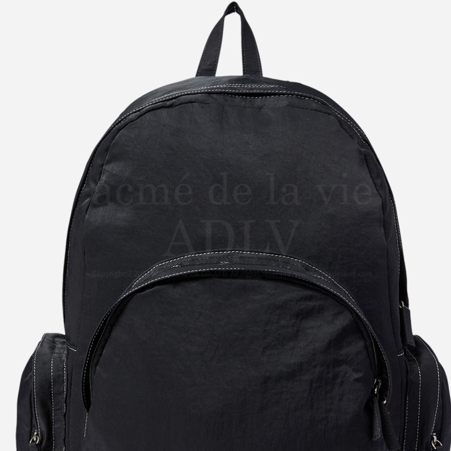 ADLV - Balo Basic Logo Stitck Nylon Đen