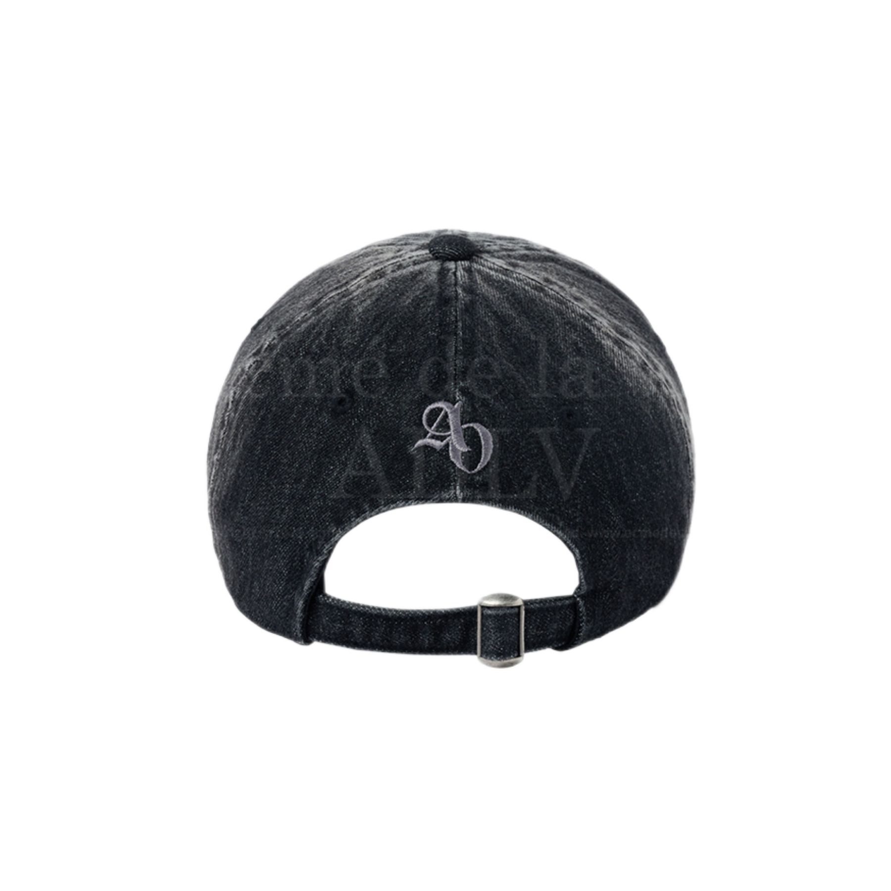 ADLV - Mũ Bóng Chày Damage Washing Denim Đen