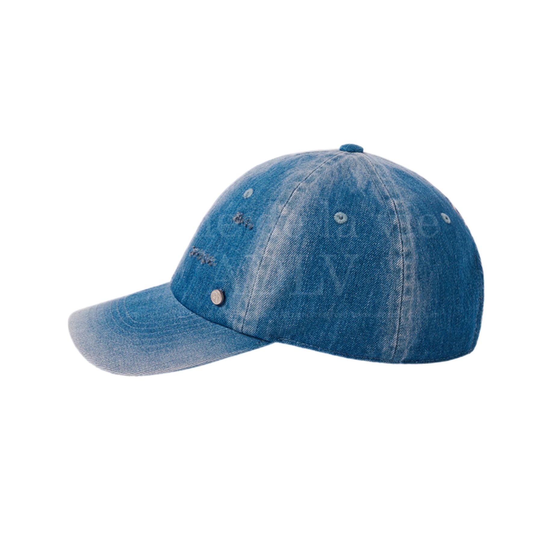 ADLV - Mũ Bóng Chày Damage Washing Denim Xanh Dương