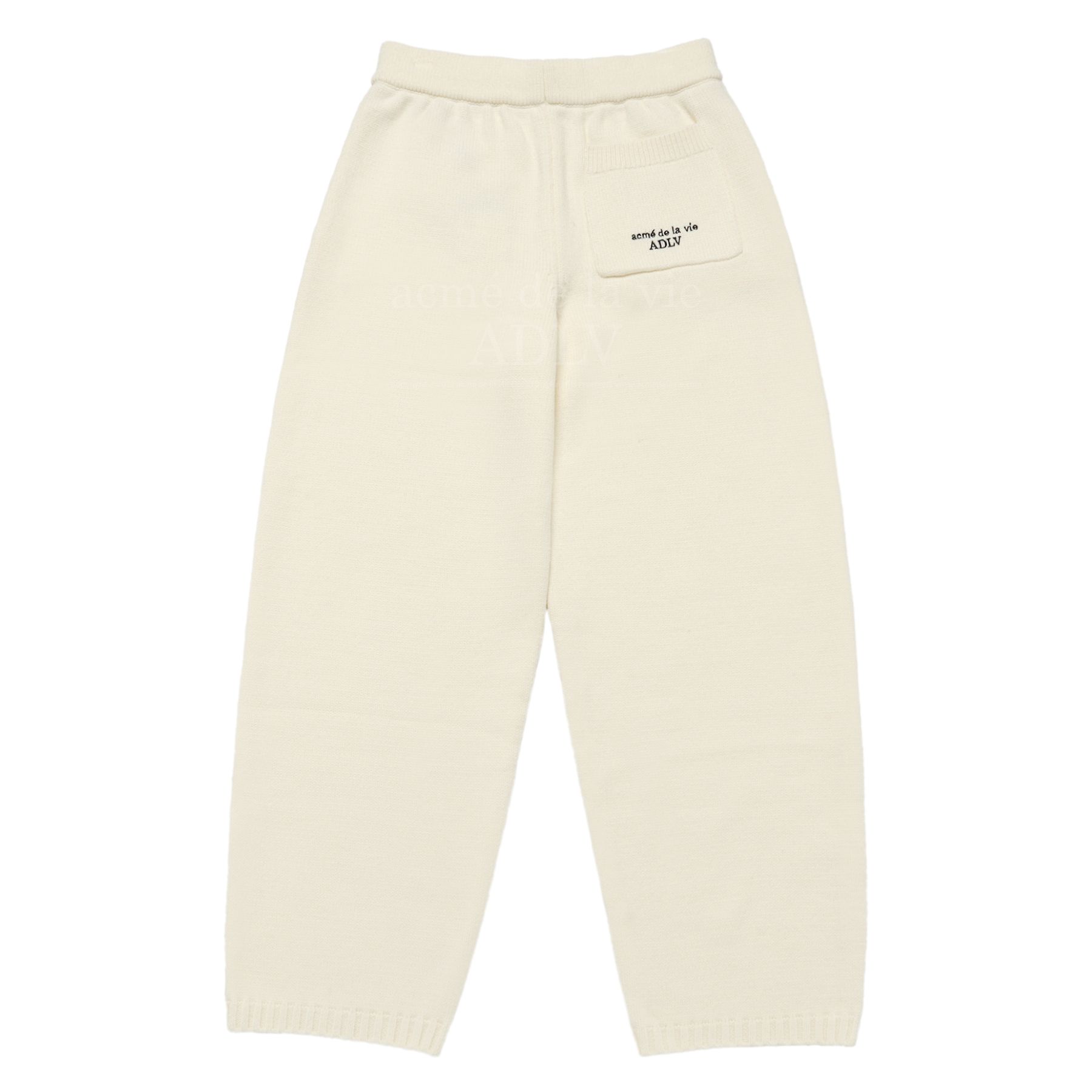 ADLV - Quần Len Oversize Set Up Kem