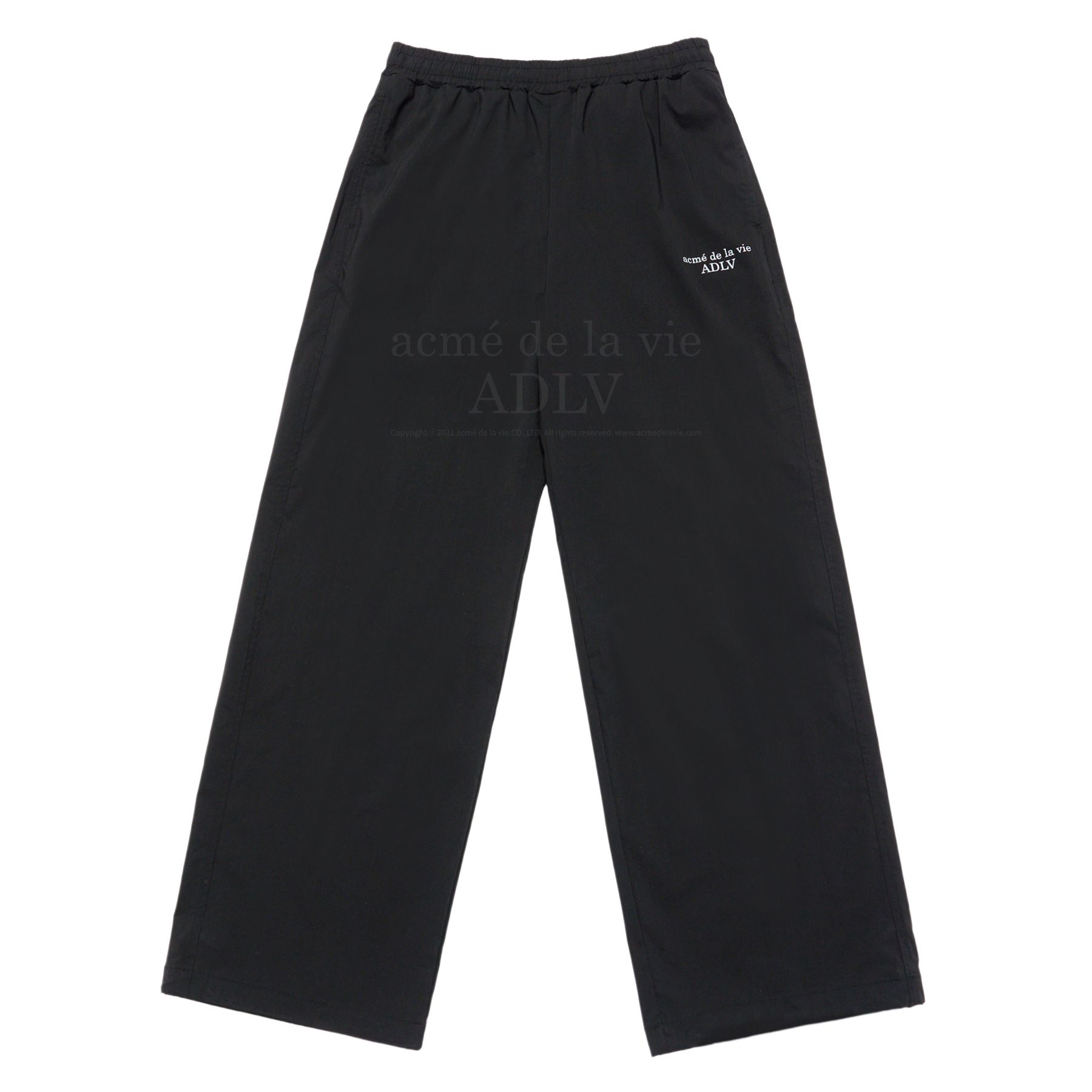ADLV - Quần Basic Logo NYlon Set Up Đen