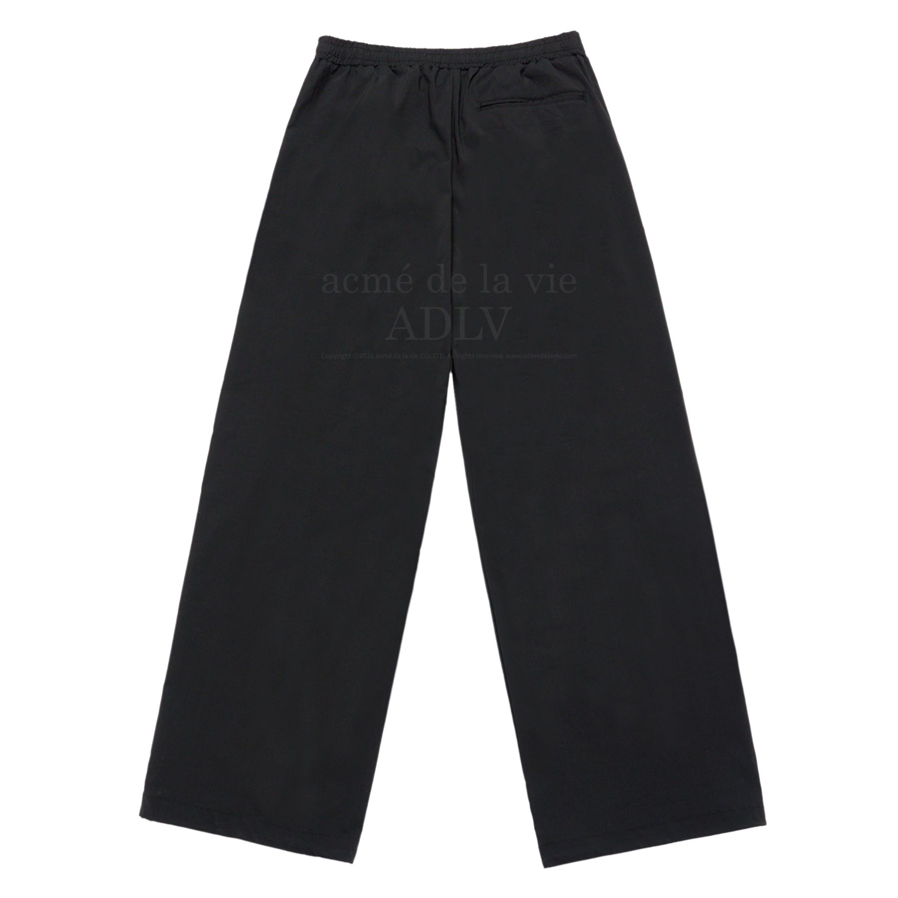 ADLV - Quần Basic Logo NYlon Set Up Đen