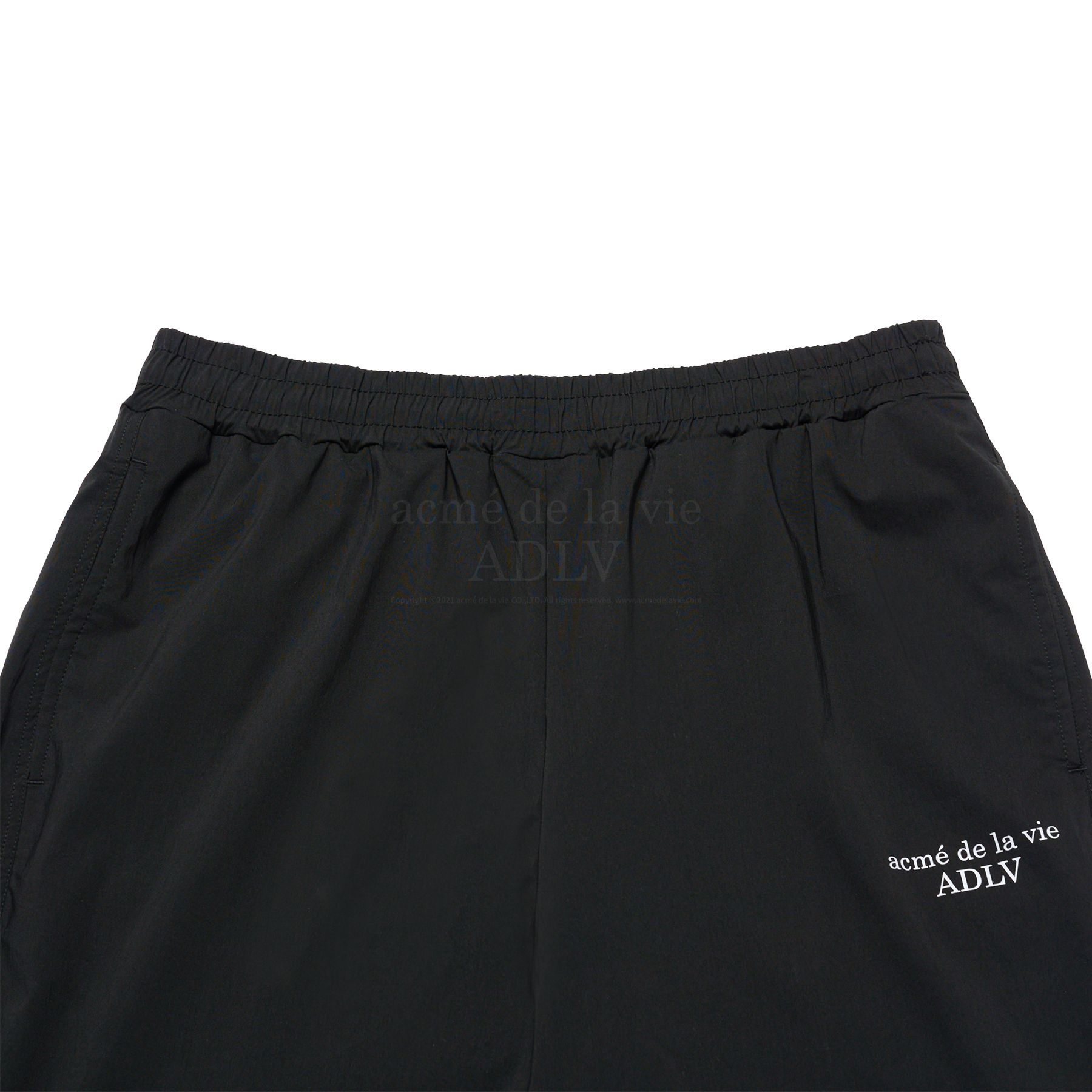 ADLV - Quần Basic Logo NYlon Set Up Đen