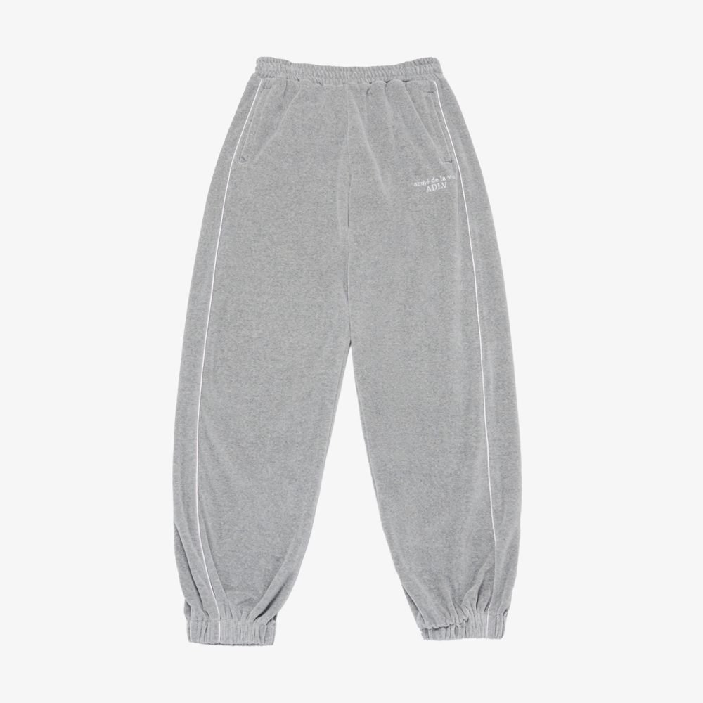 ADLV - Quần Basic Logo Velour Set Up Muối Tiêu