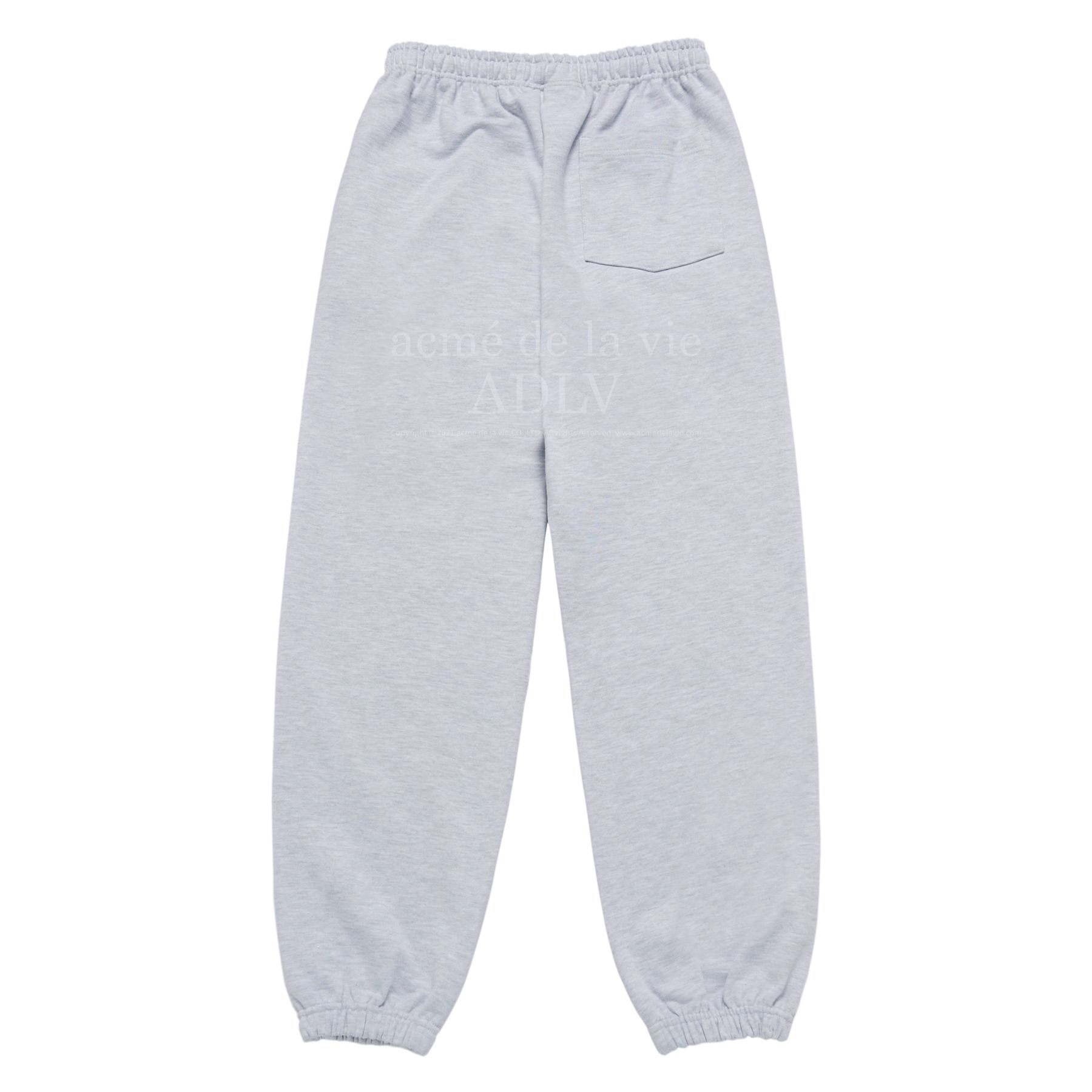 ADLV - Quần Nỉ Round Script Boucle Logo Xám