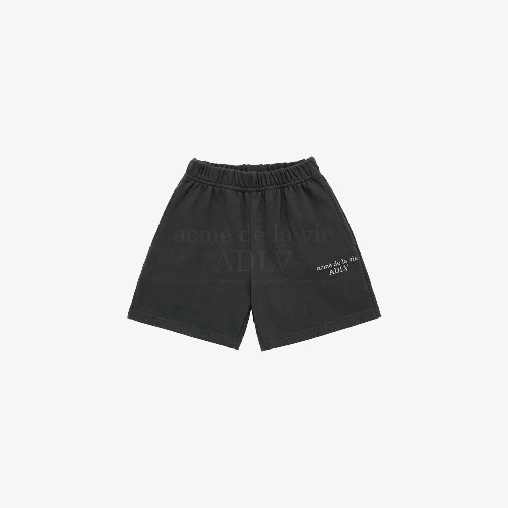 ADLV - [KIDS] Quần Shorts Basic Logo Than Chì