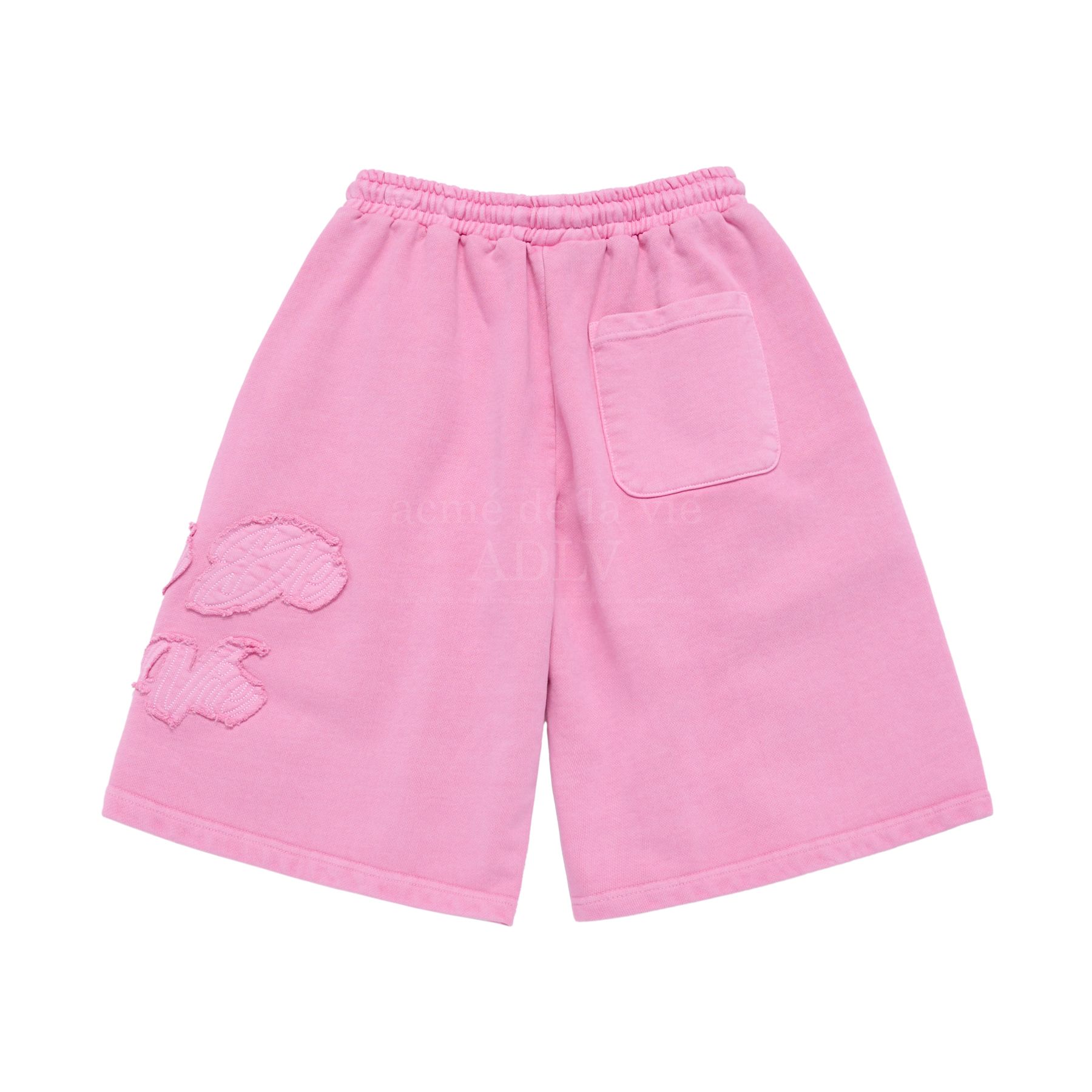 ADLV - Quần Short Applique Logo Pigment Hồng