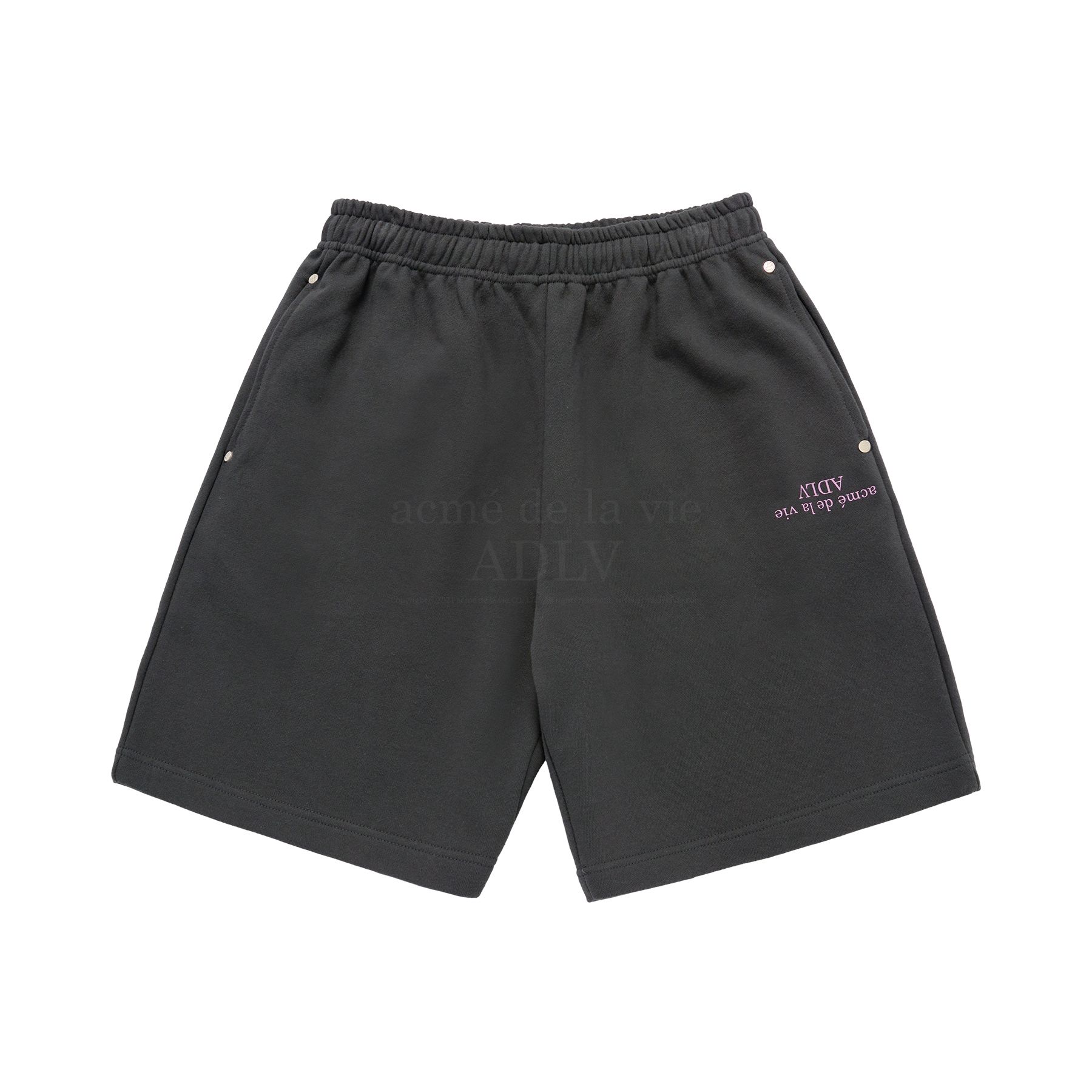 ADLV - Quần Short Upside Down Basic Logo Than Chì