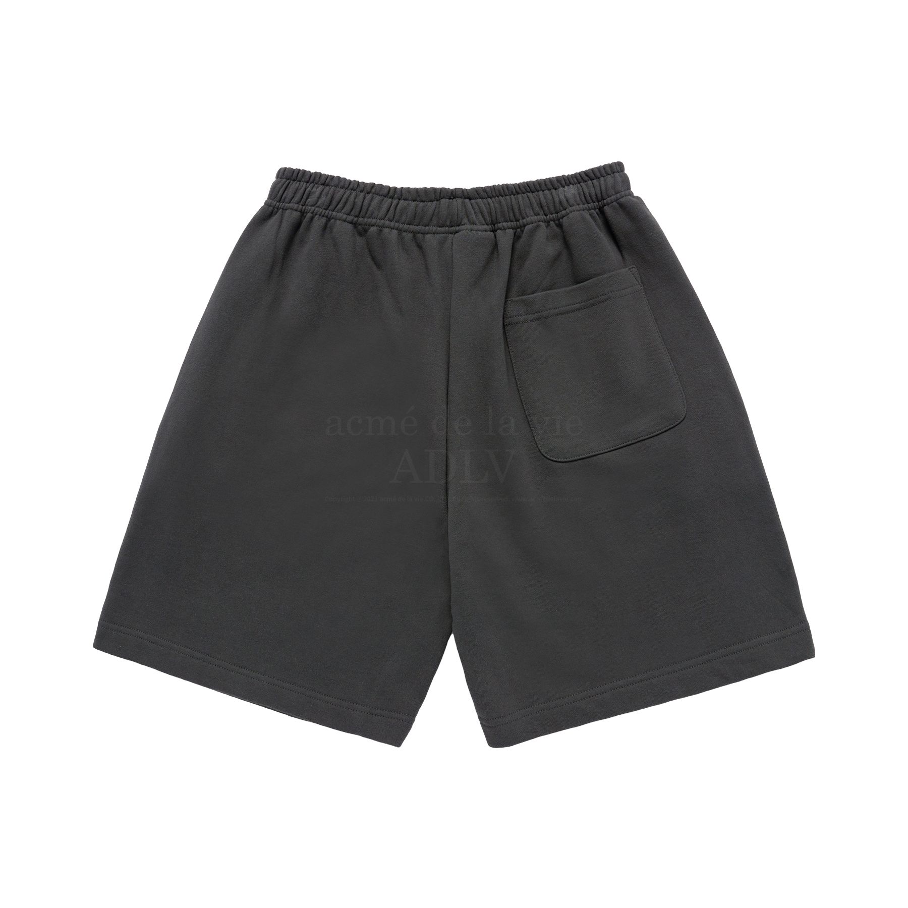 ADLV - Quần Short Upside Down Basic Logo Than Chì