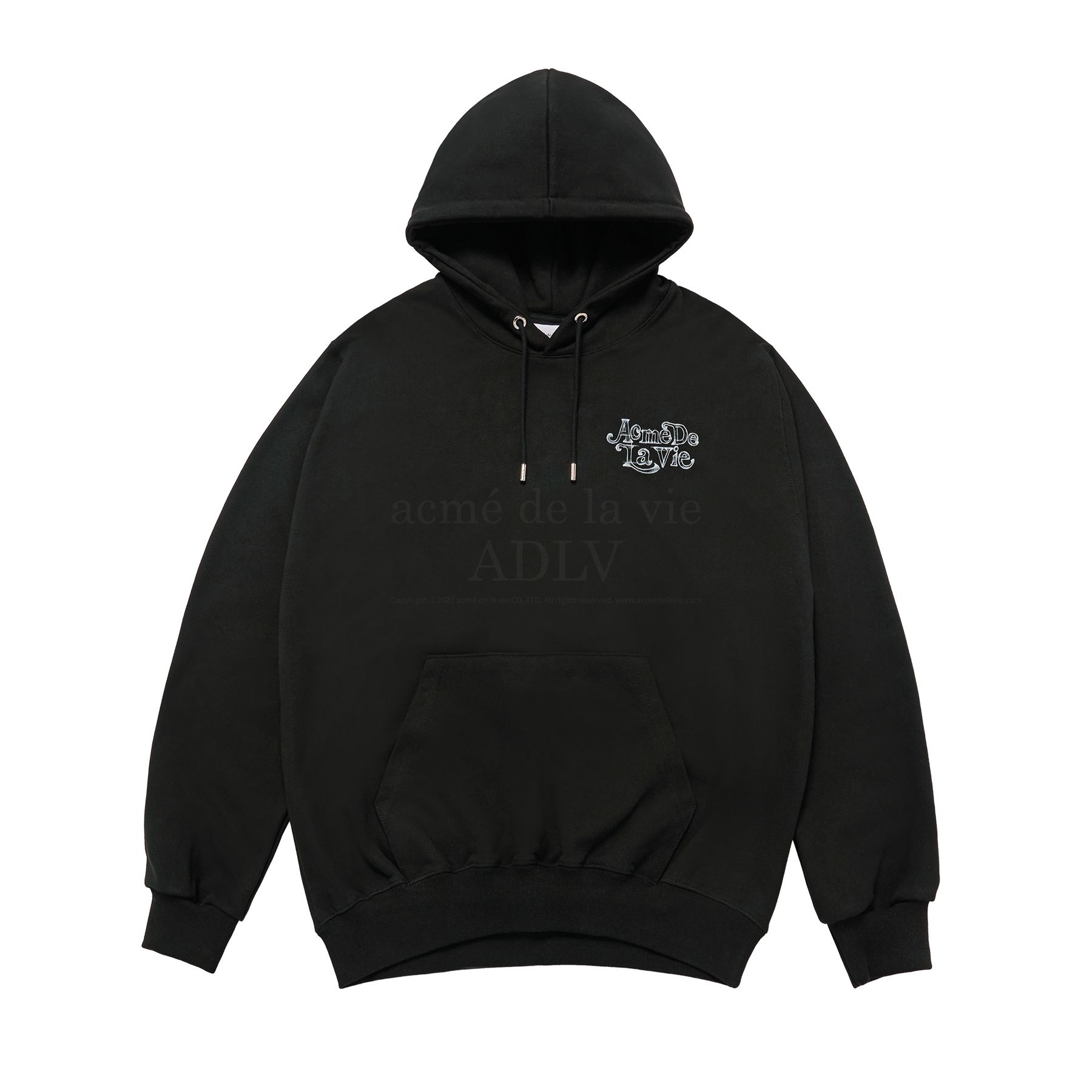 ADLV - Áo Hoodie Blur Sketch Bear Đen