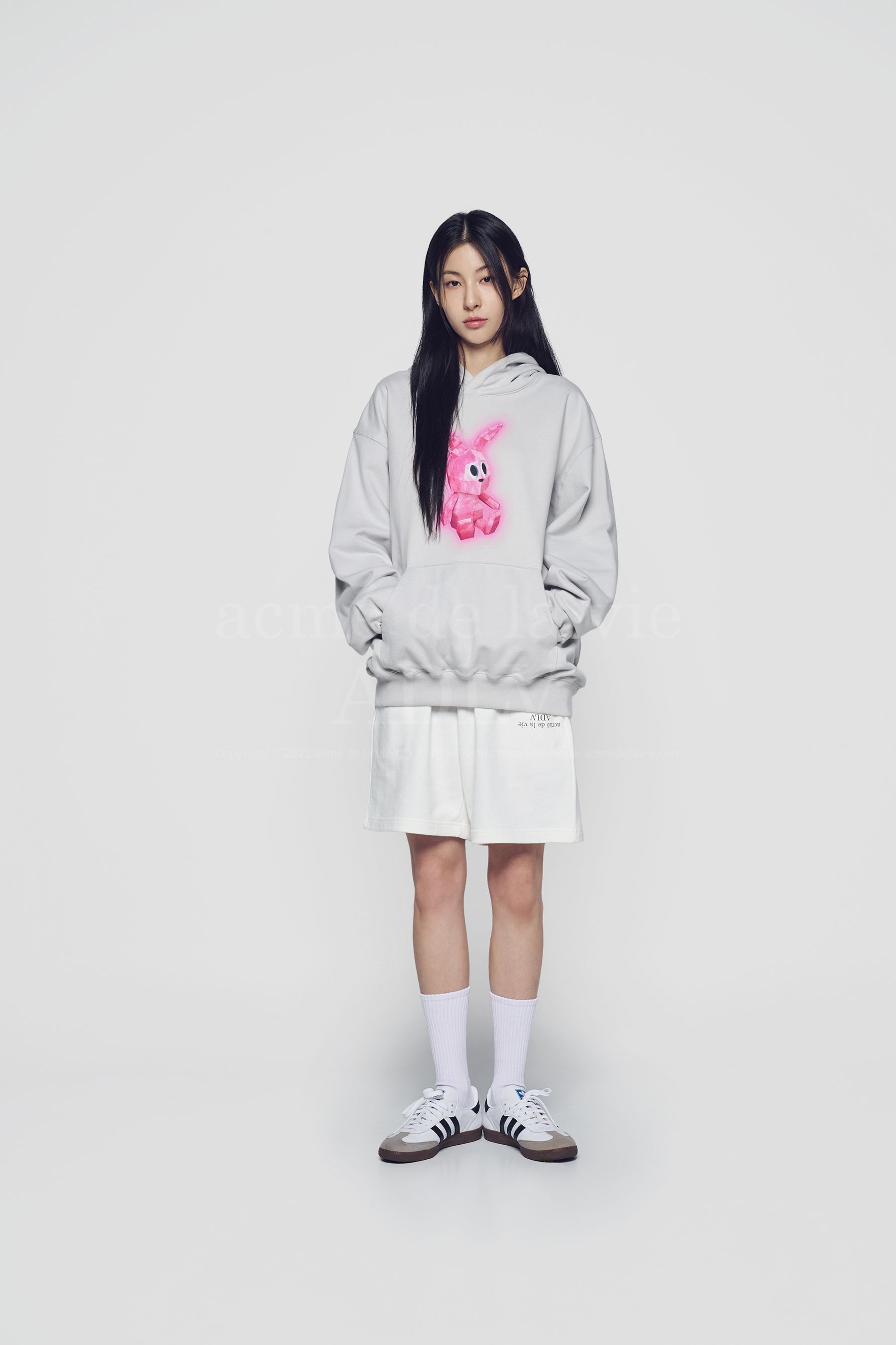 ADLV - Áp Hoodie Retro Rabbit Xám