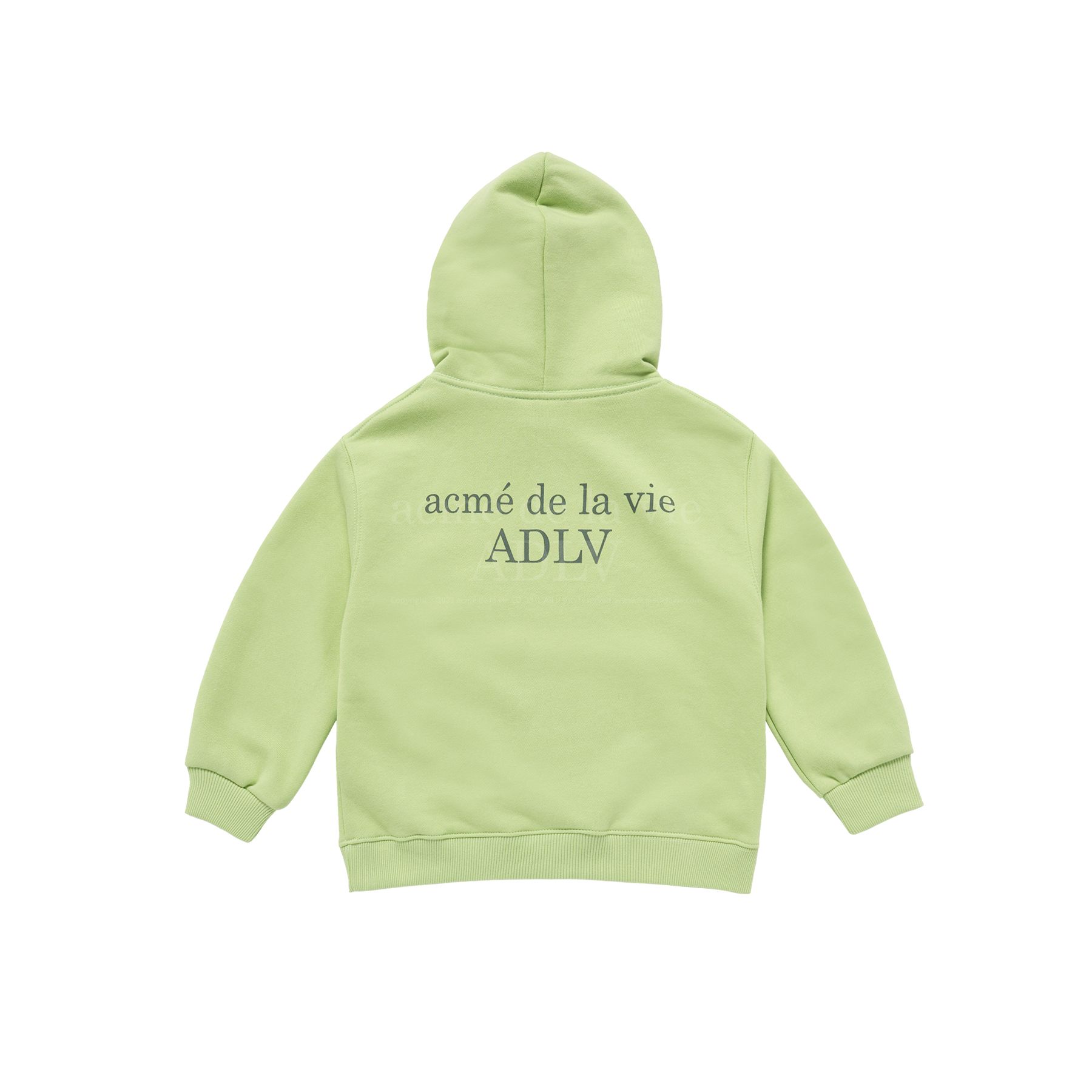 ADLV - [KIDS] Áo Hoodie Basic Logo Xanh Lá Sáng