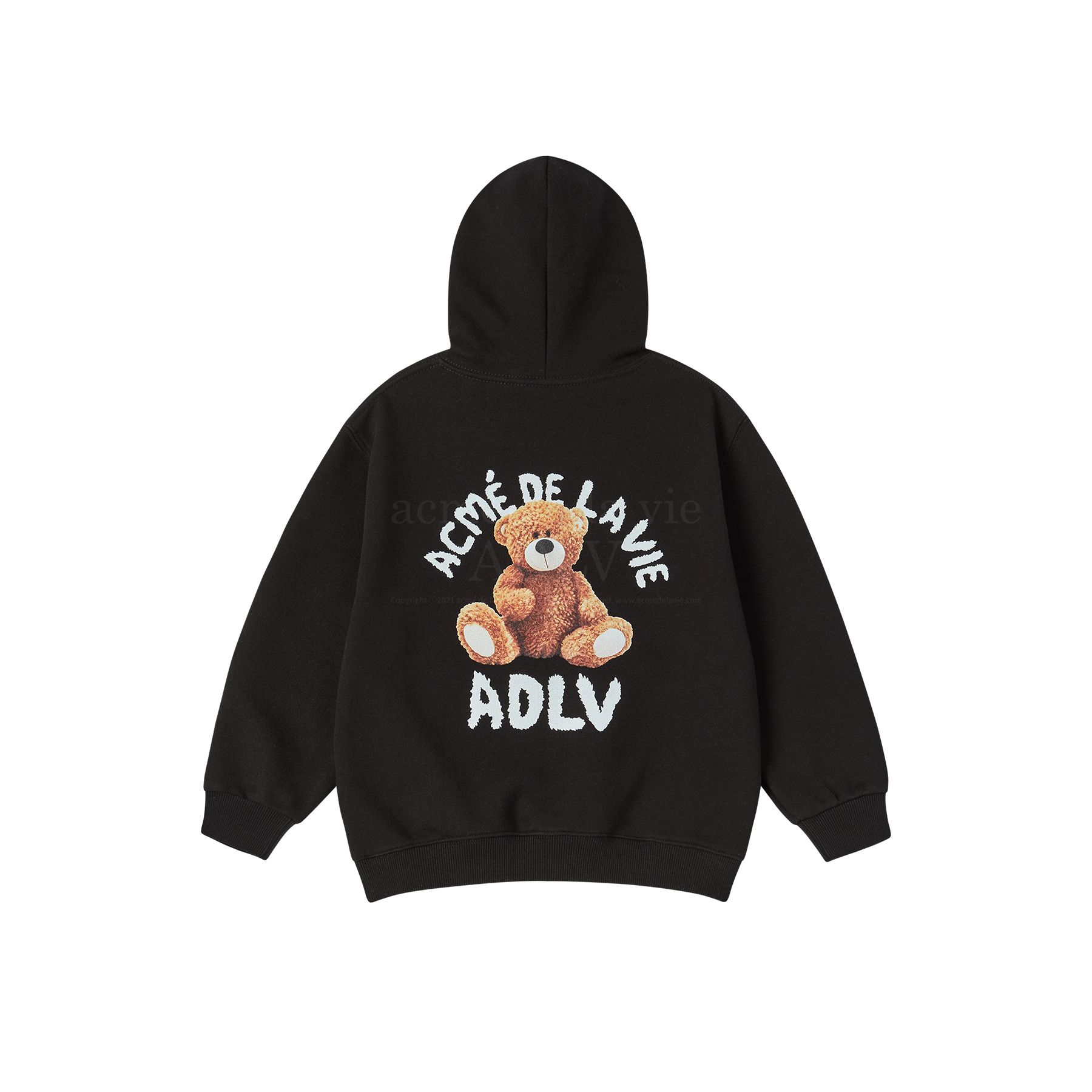 ADLV - [KIDS] Áo Hoodie Teddy Bear Đen