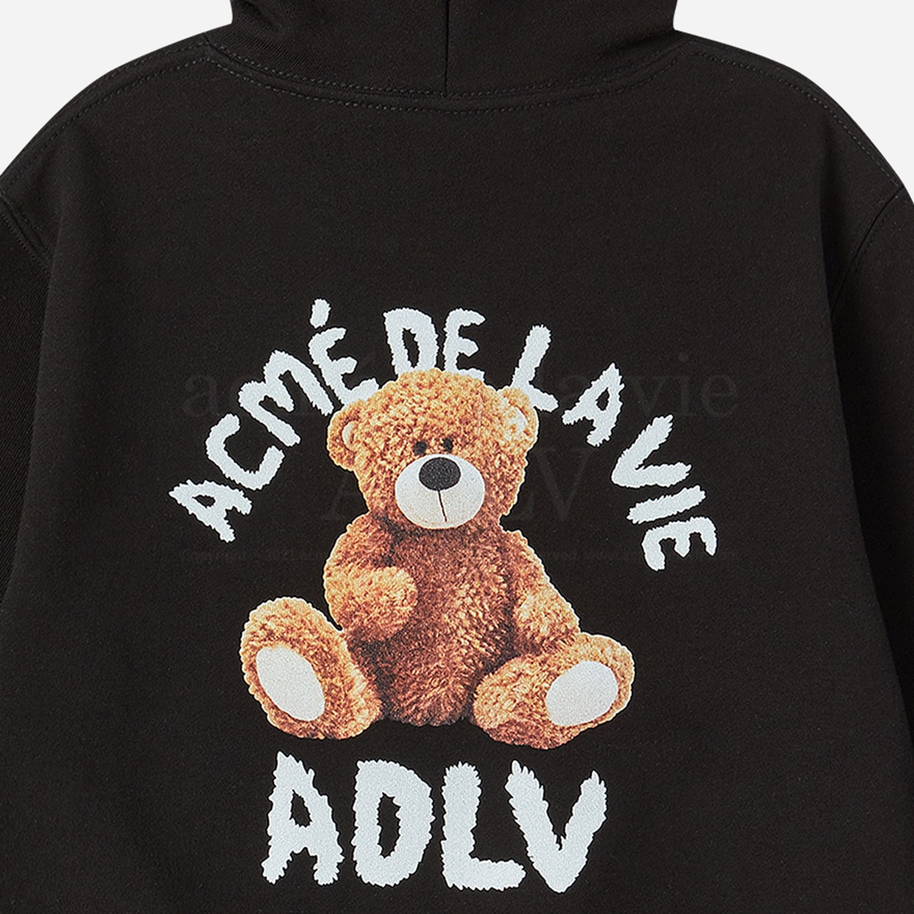 ADLV - [KIDS] Áo Hoodie Teddy Bear Đen