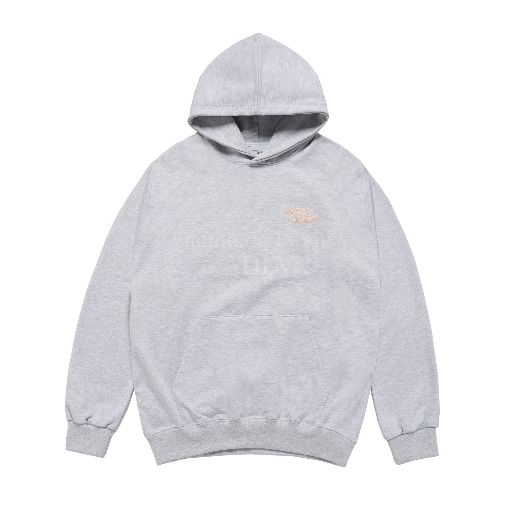 Áo Hoodie Round Script Boucle Logo Xám