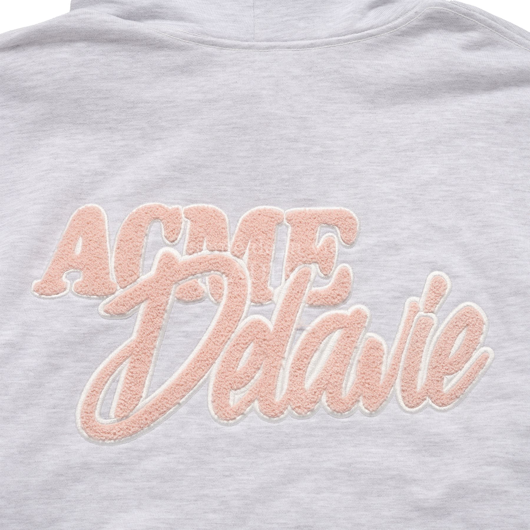 ADLV - Áo Hoodie Round Script Boucle Logo Xám