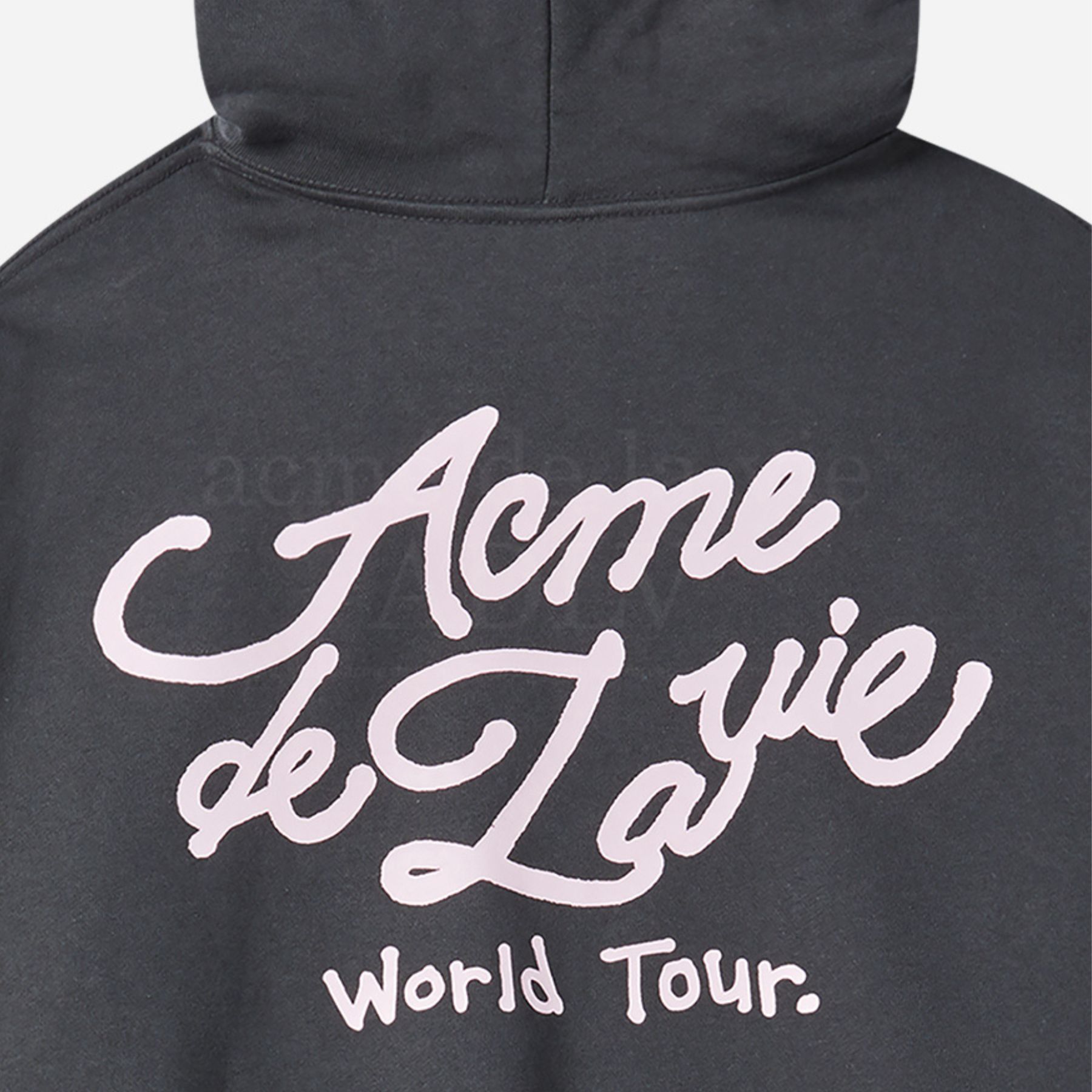 Áo Hoodie World Tour Script Logo Than Chì