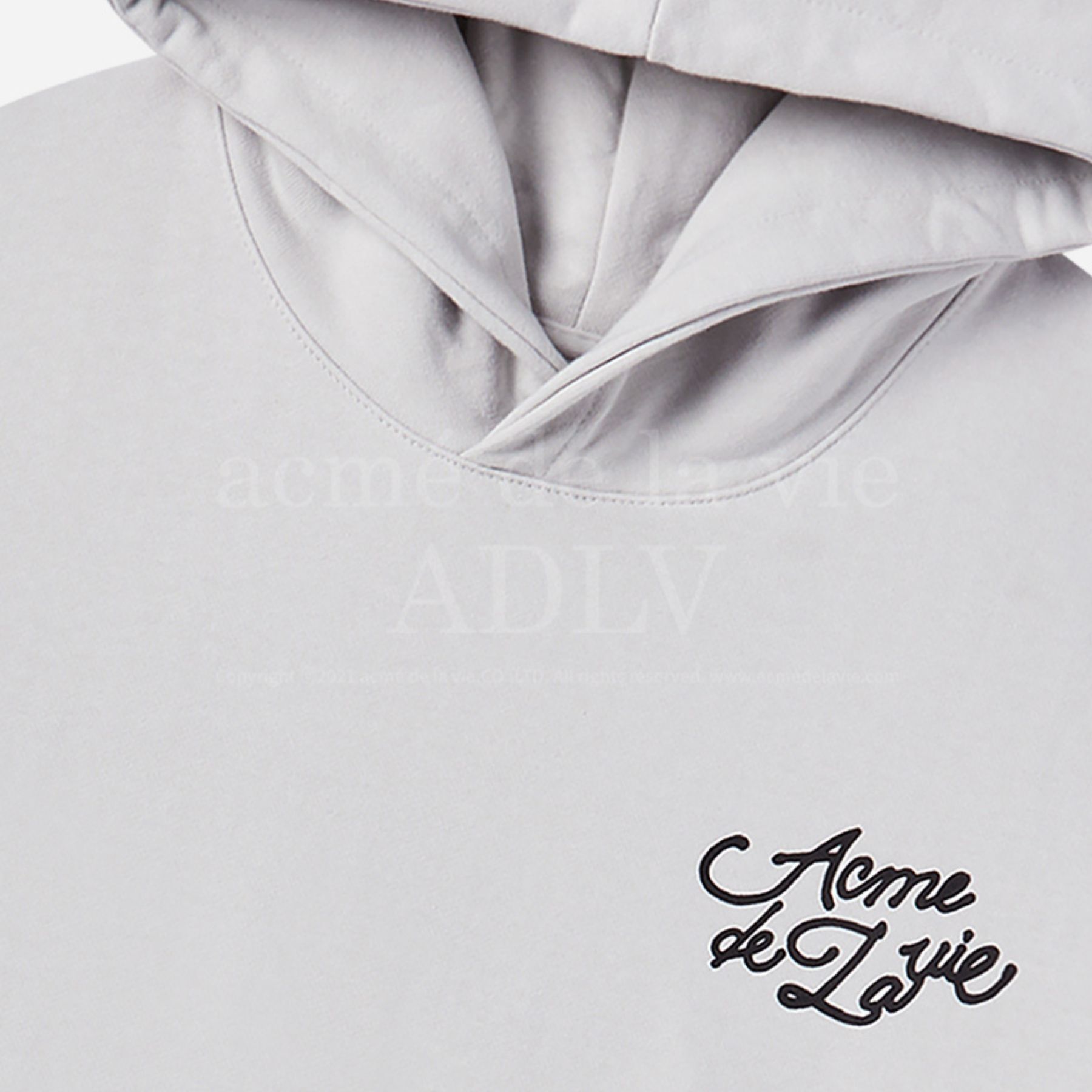 ADLV - Áo Hoodie World Tour Script Logo Xám