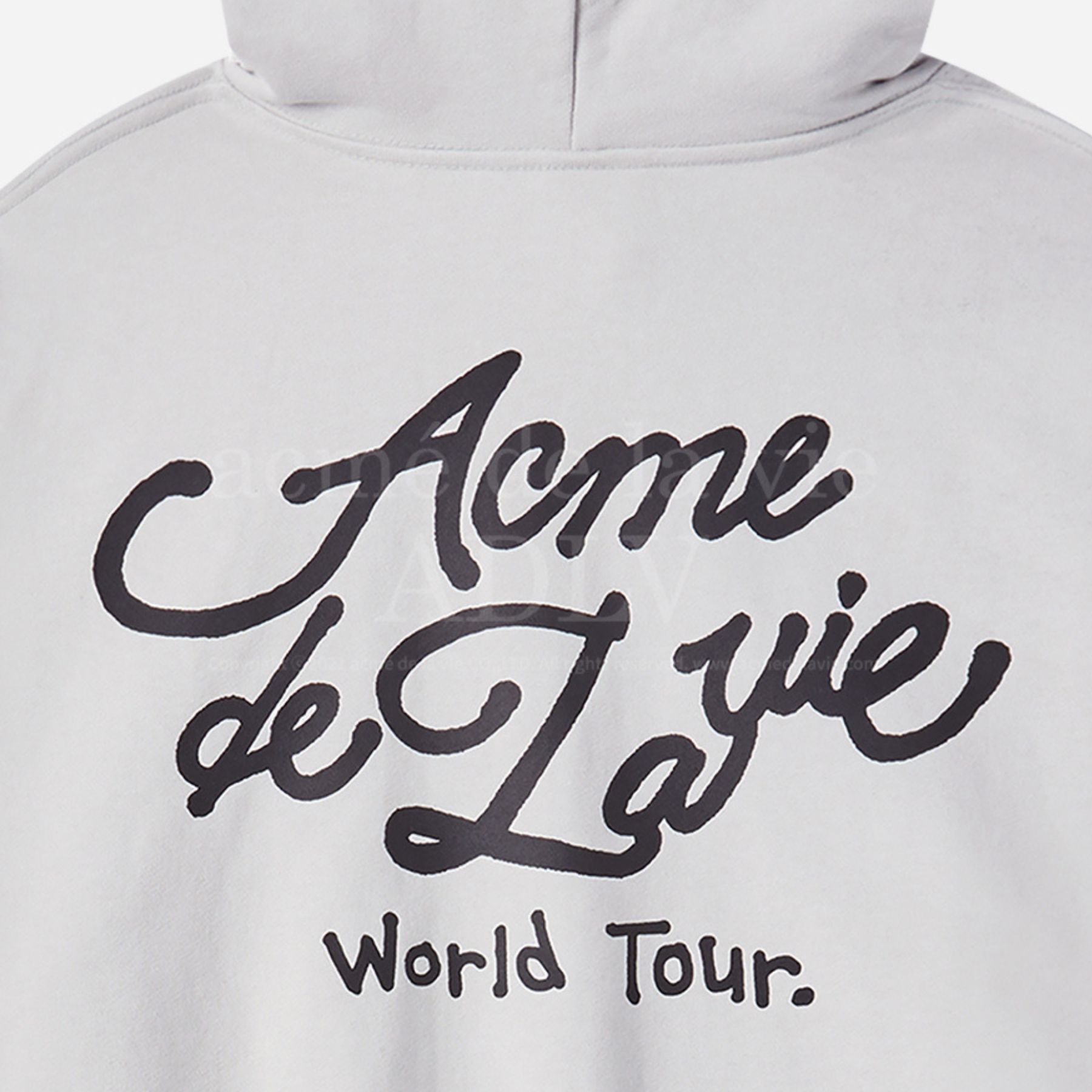 Áo Hoodie World Tour Script Logo Xám