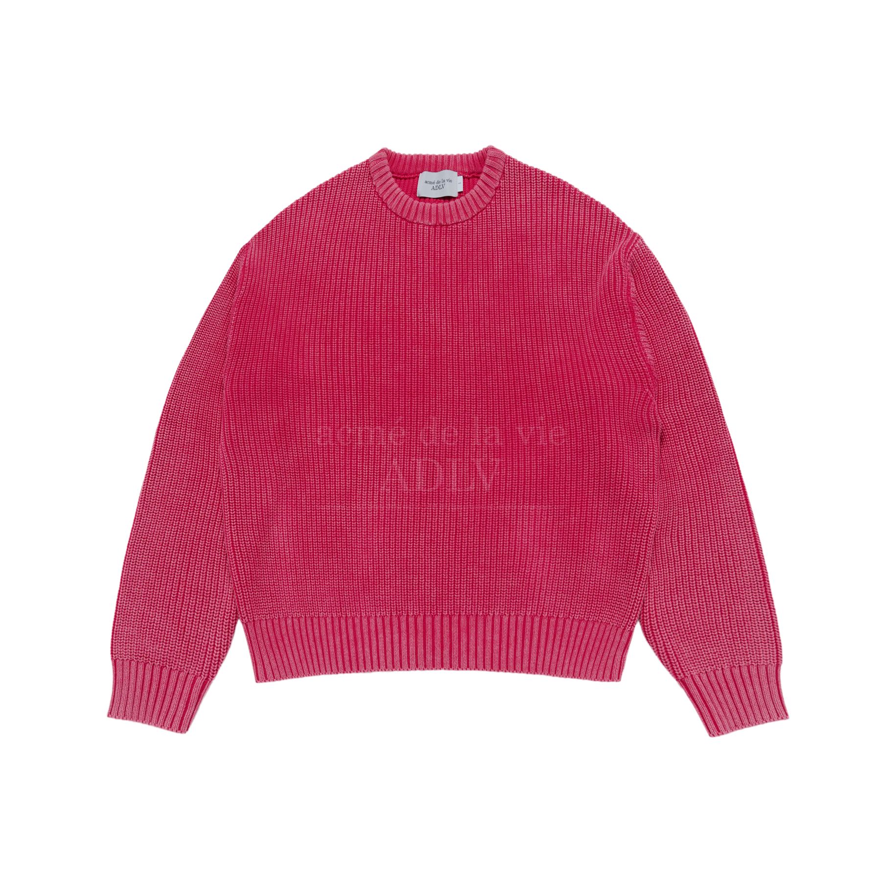 ADLV - Áo Len Oversize Spray Washing Hồng