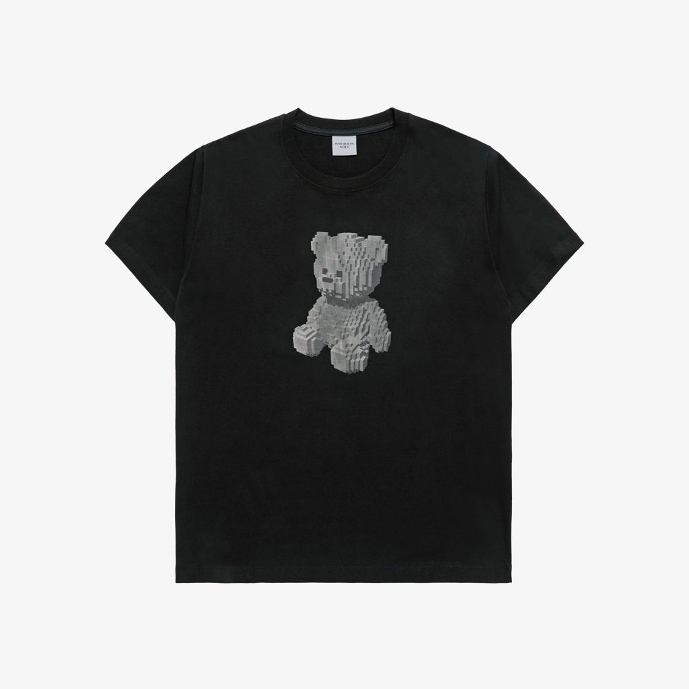 ADLV - Áo Thun ADLV Block Bear Đen