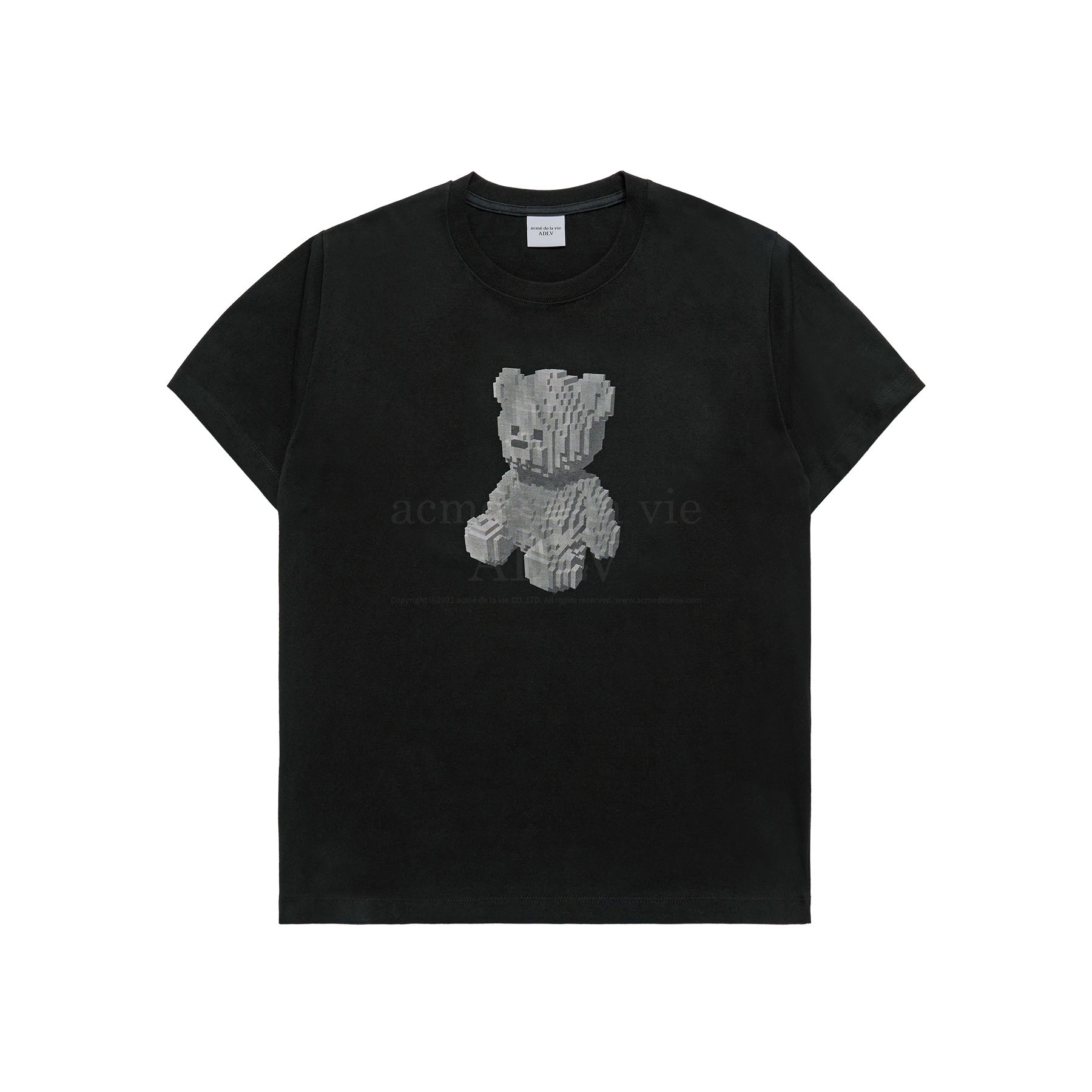 ADLV - Áo Thun ADLV Block Bear Đen