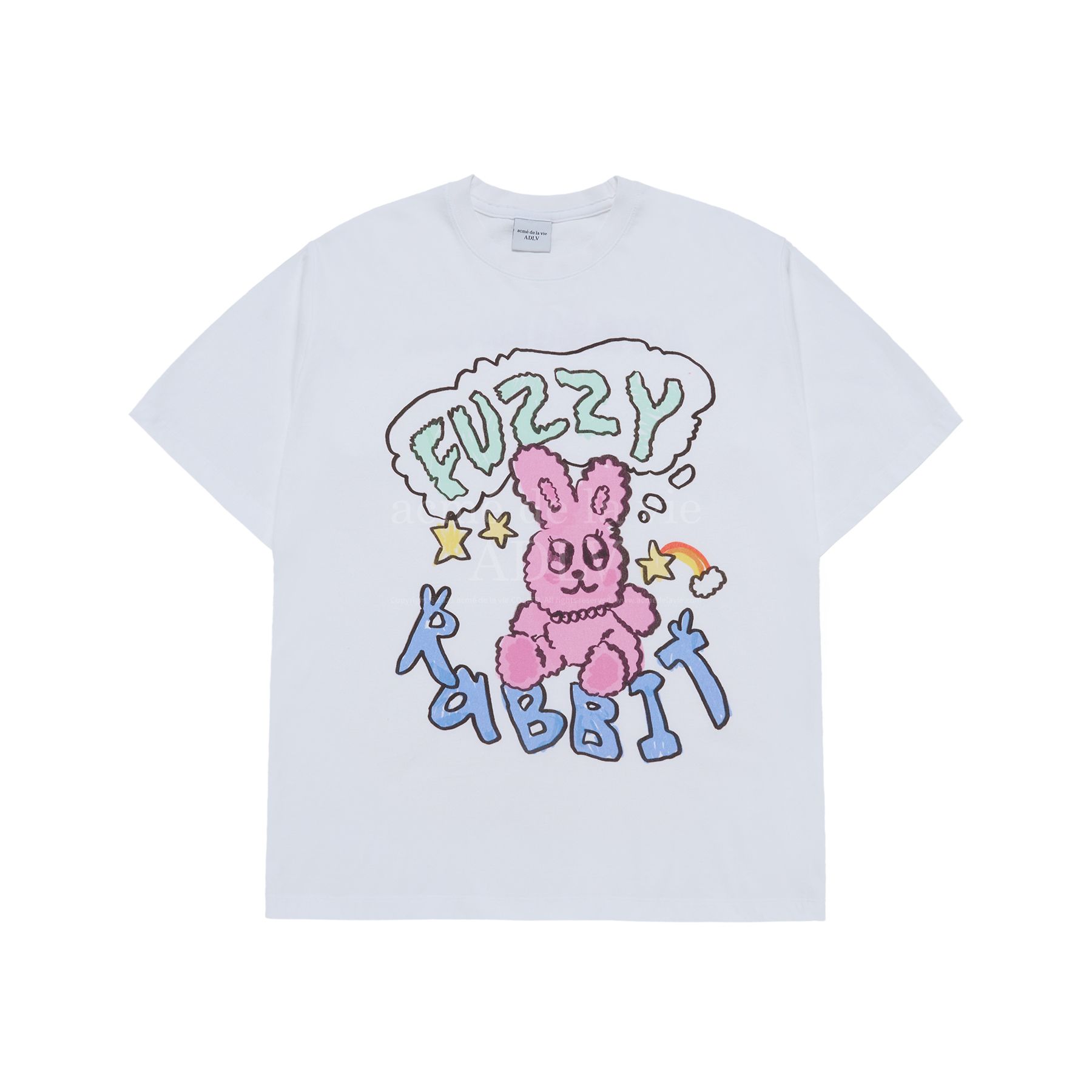 ADLV - Áo Thun Popstar Rabbit Trắng