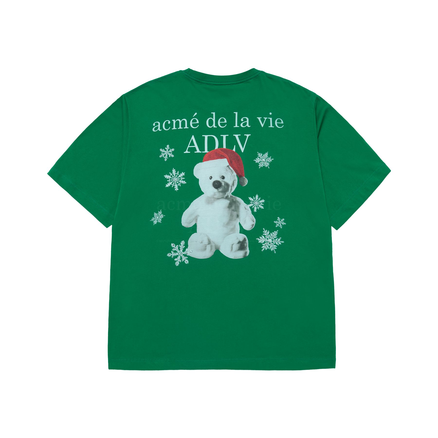 ADLV - Áo Thun Snow Bear Xanh Lá