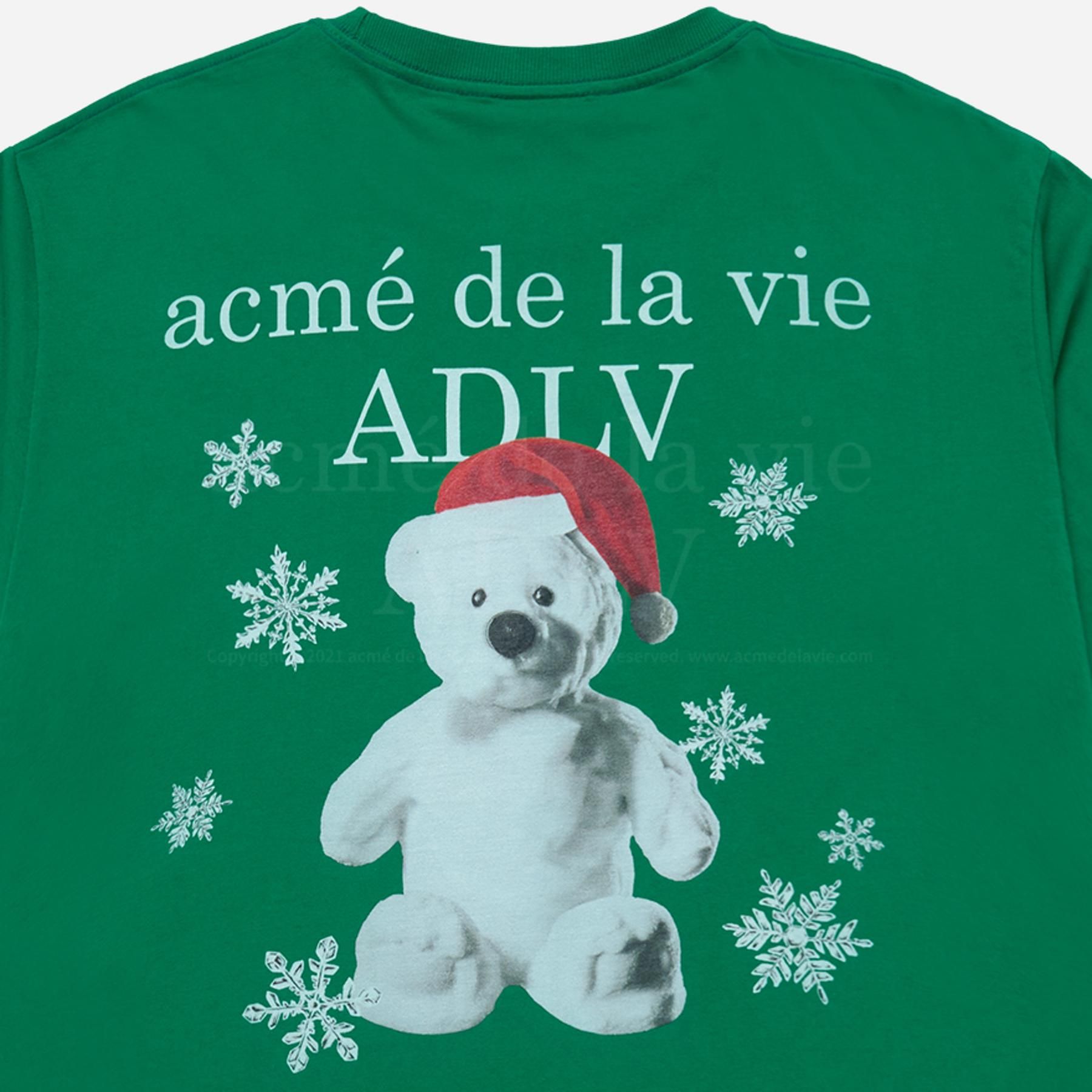 ADLV - Áo Thun Snow Bear Xanh Lá